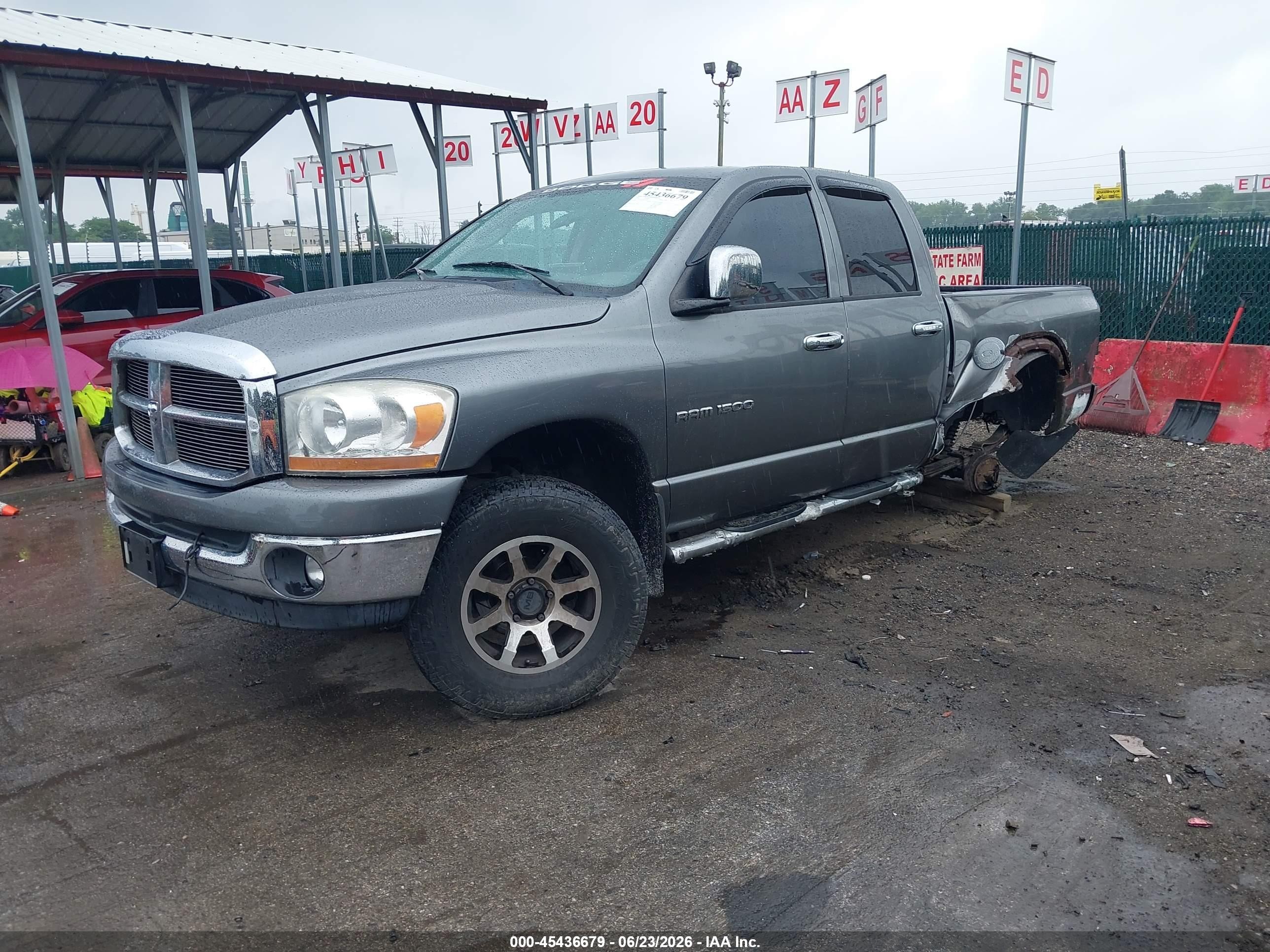 2006 Dodge Ram 1500 Slt/trx4 Off Road/sport Gray vin: 1D7HU18N86J164232