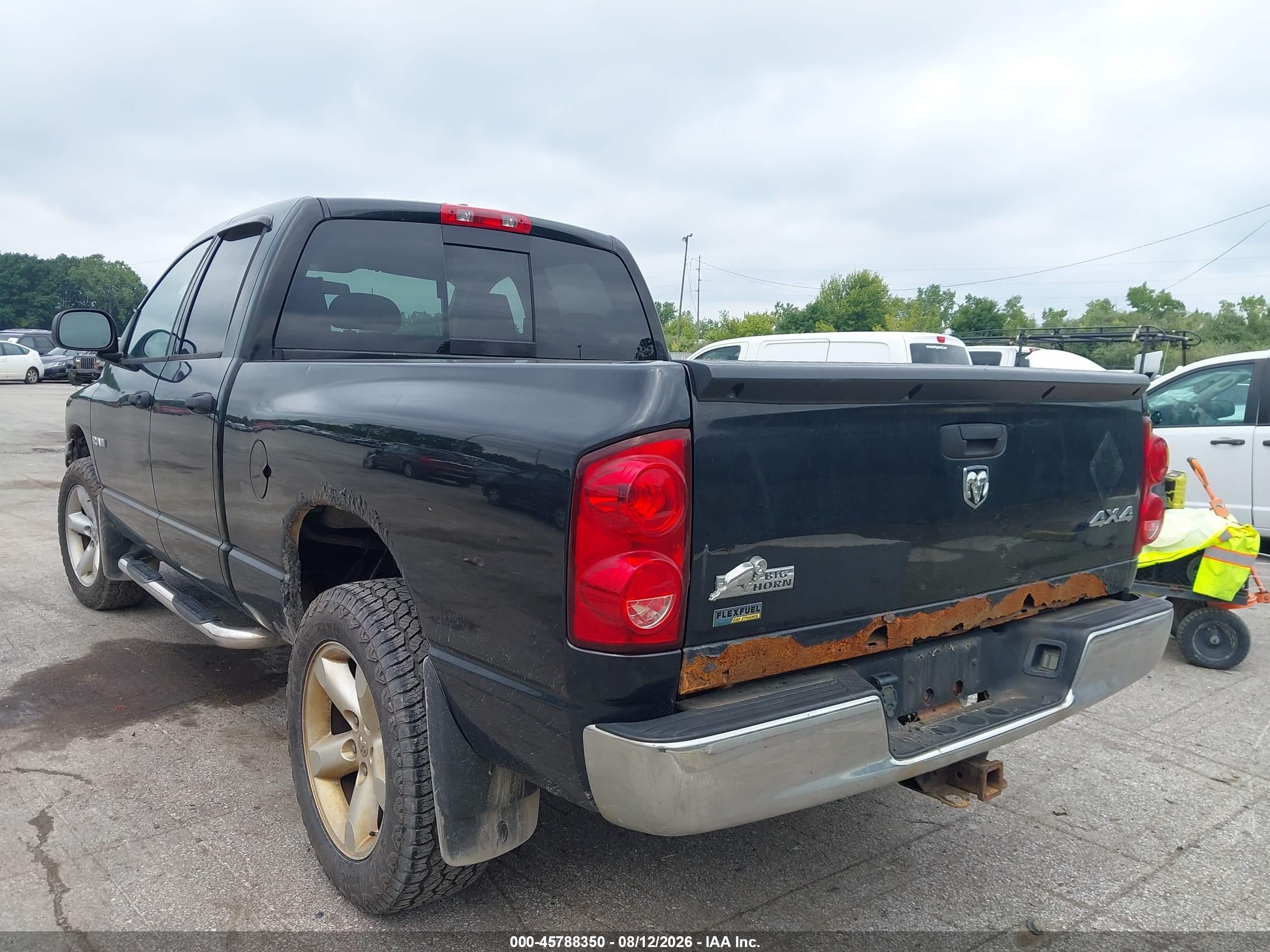 2008 Dodge Ram 1500 Slt Black vin: 1D7HU18N88S566314