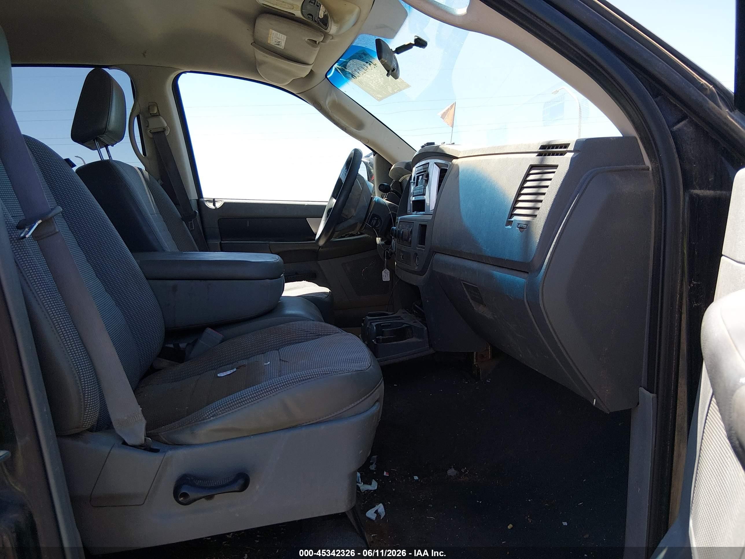 2008 Dodge Ram 1500 Slt Black vin: 1D7HU18N88S605080