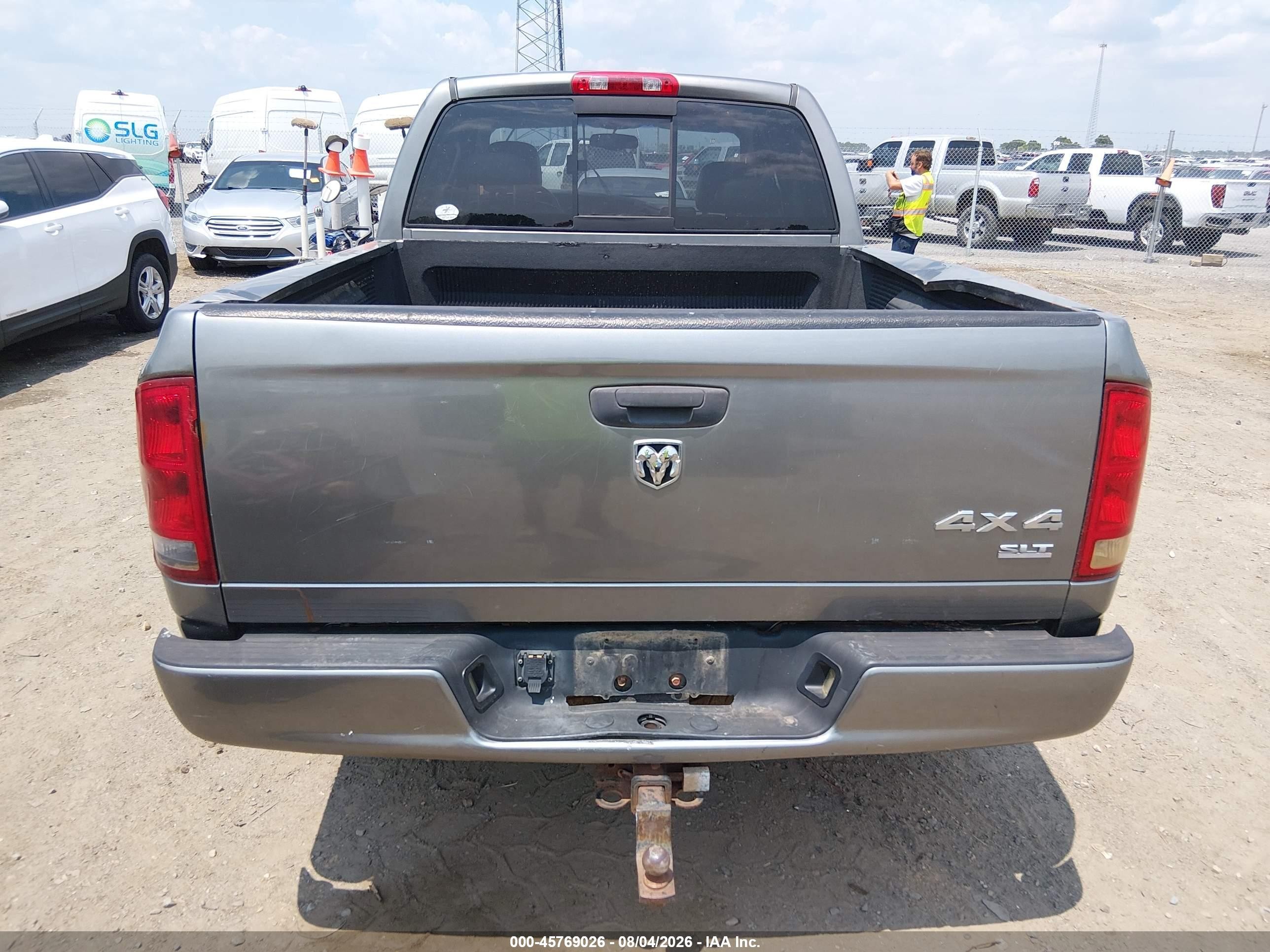 2005 Dodge Ram 1500 Slt/laramie Gray vin: 1D7HU18N95S297249