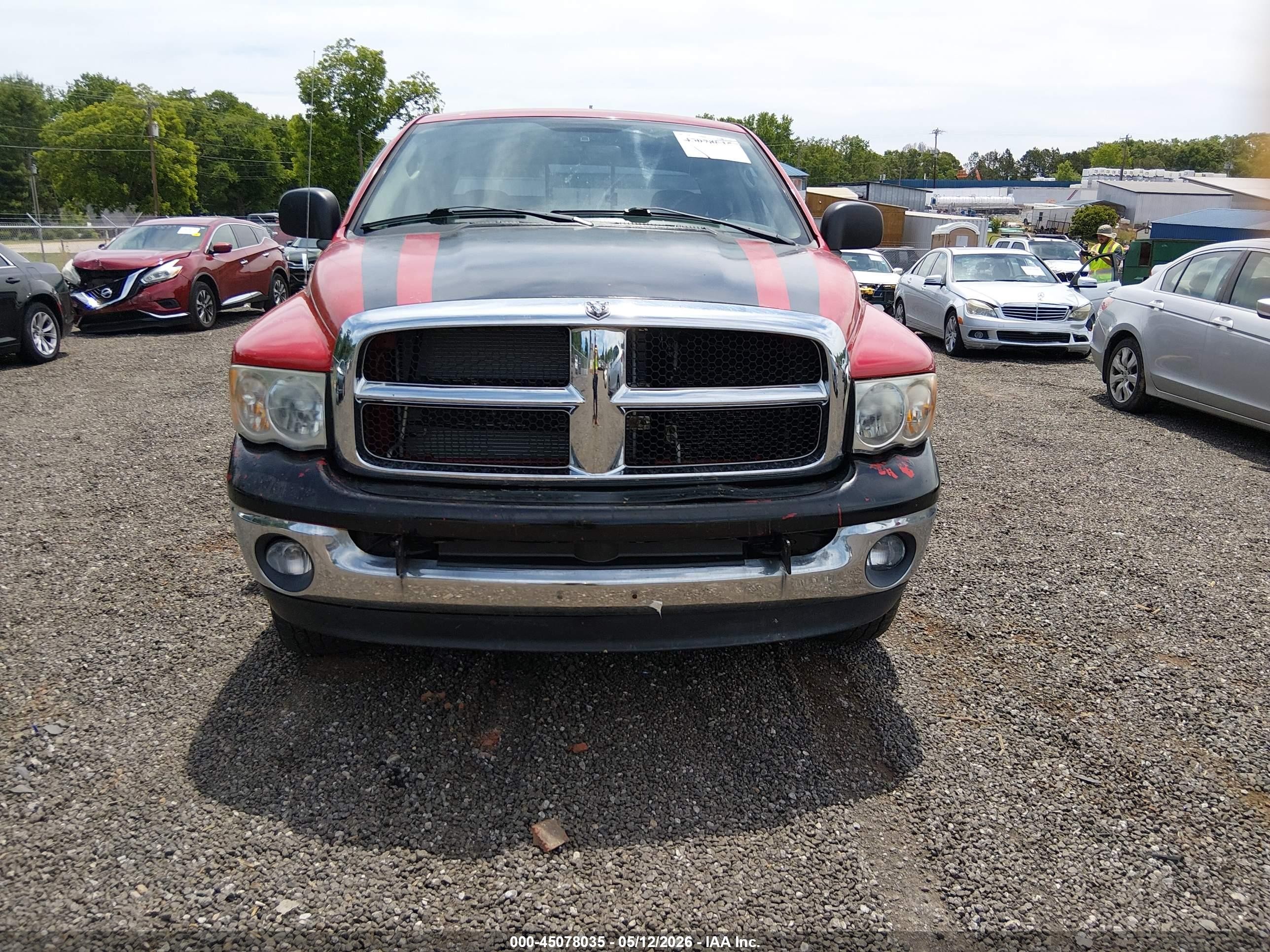 2005 Dodge Ram 1500 Slt/laramie Красный vin: 1D7HU18N95S341167