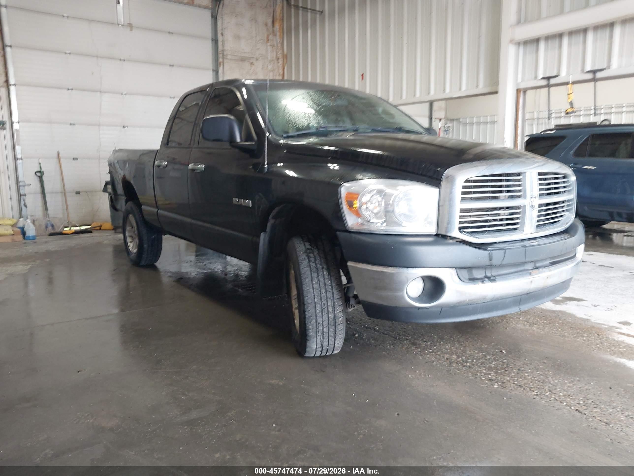 2008 Dodge Ram 1500 St/sxt Black vin: 1D7HU18N98J230239