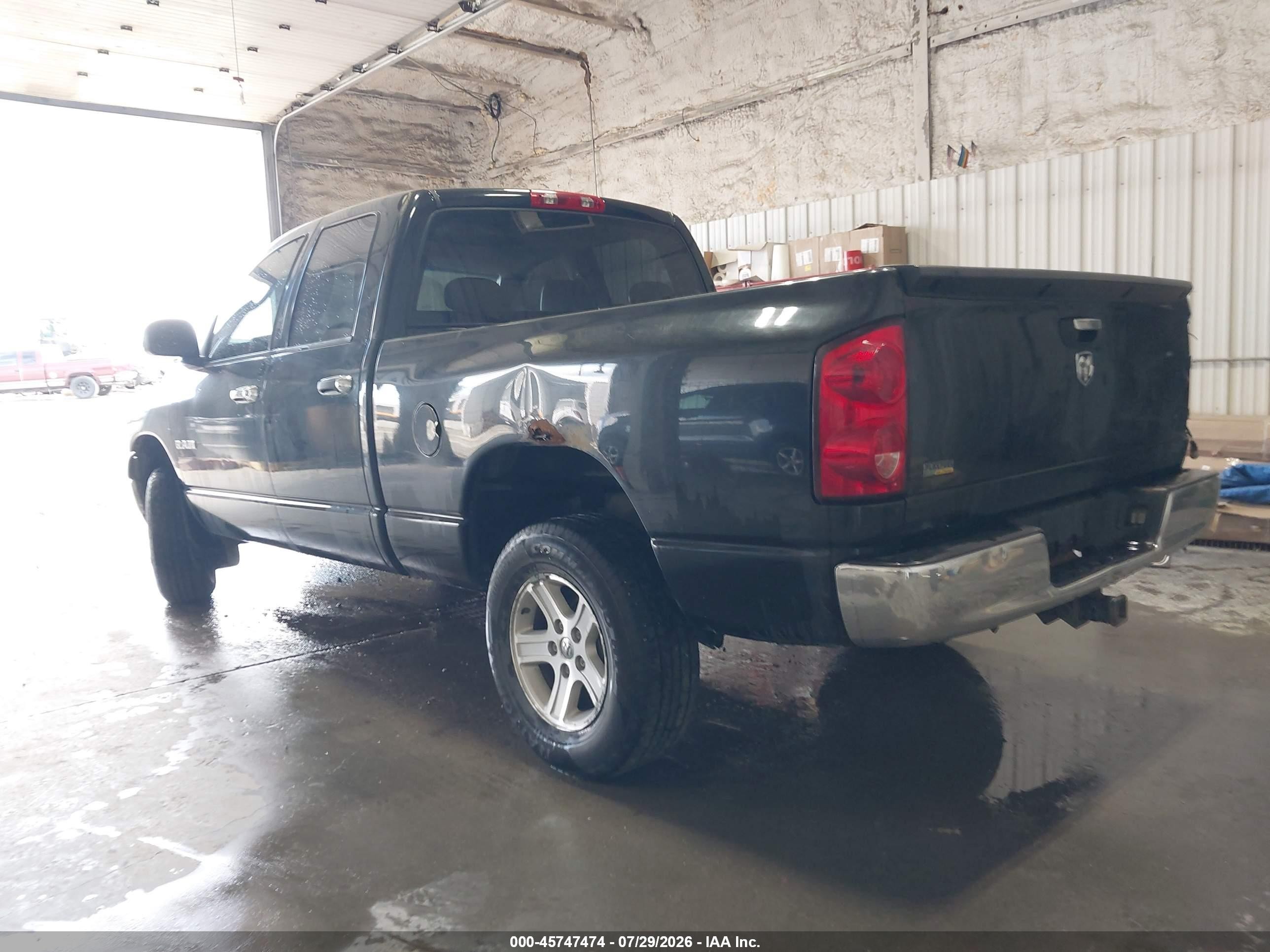 2008 Dodge Ram 1500 St/sxt Black vin: 1D7HU18N98J230239
