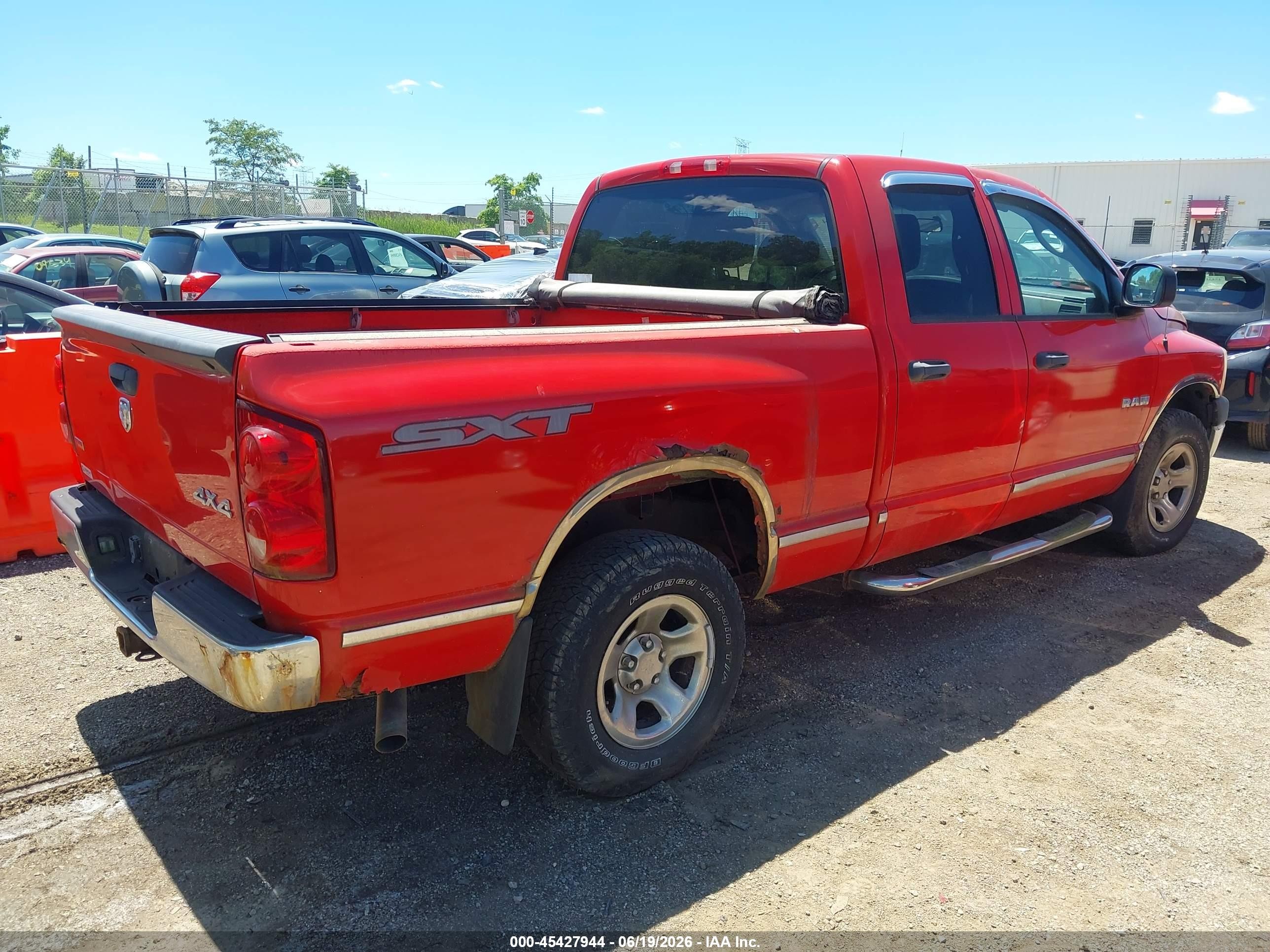 2008 Dodge Ram 1500 St/sxt Red vin: 1D7HU18N98S573952