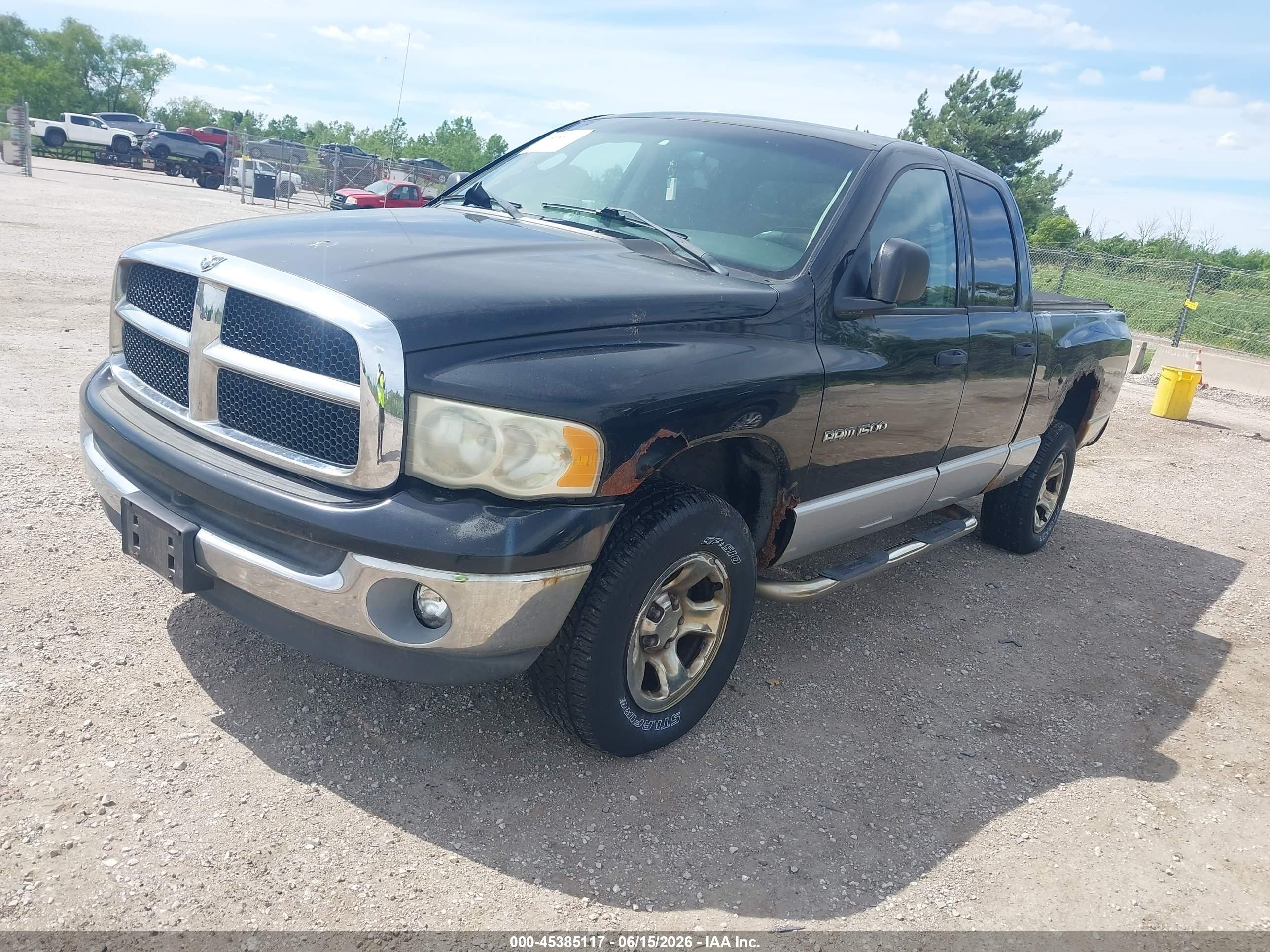 2003 Dodge Ram 1500 Slt/laramie/st Black vin: 1D7HU18NX3S200069