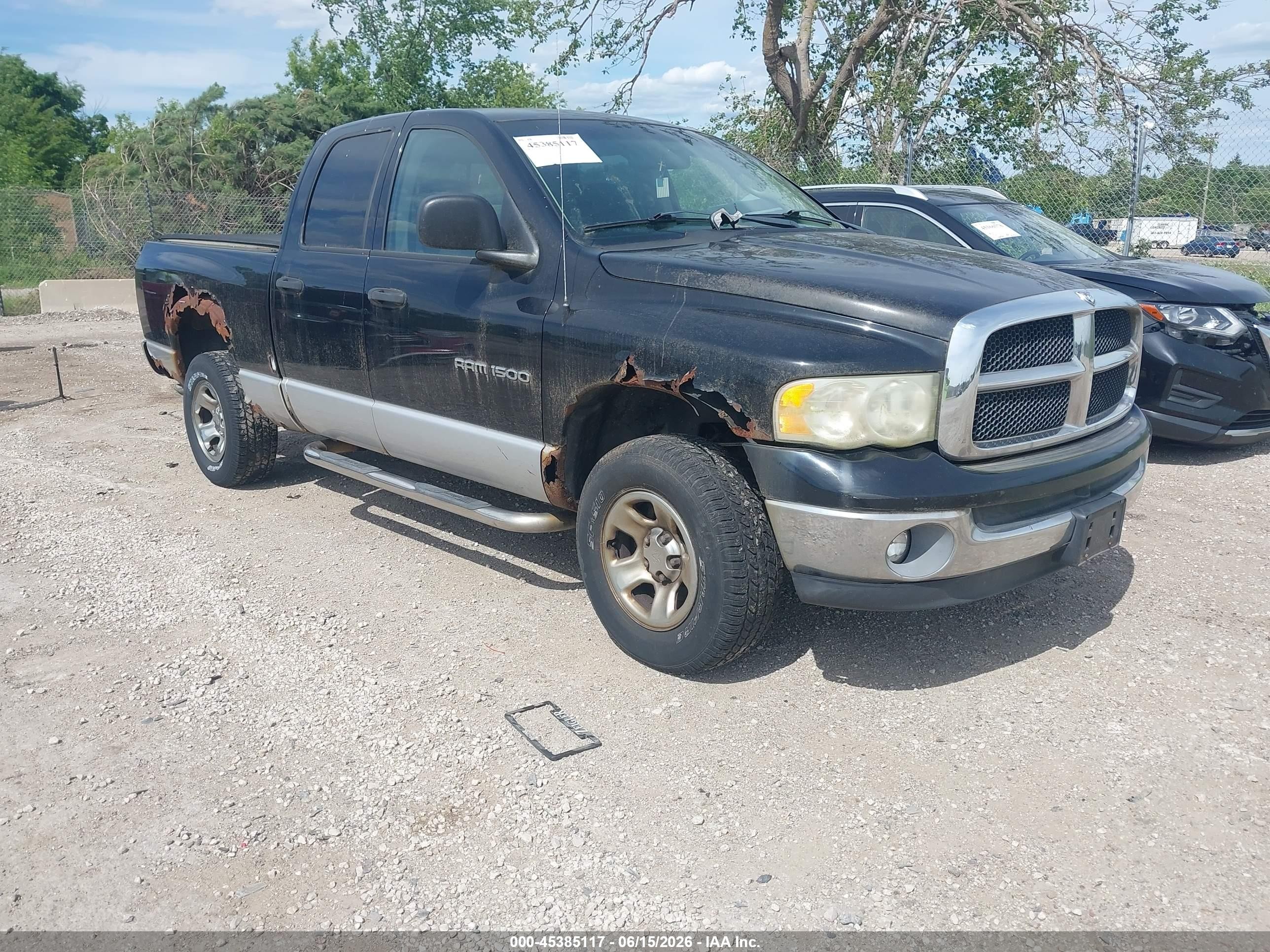 2003 Dodge Ram 1500 Slt/laramie/st Black vin: 1D7HU18NX3S200069