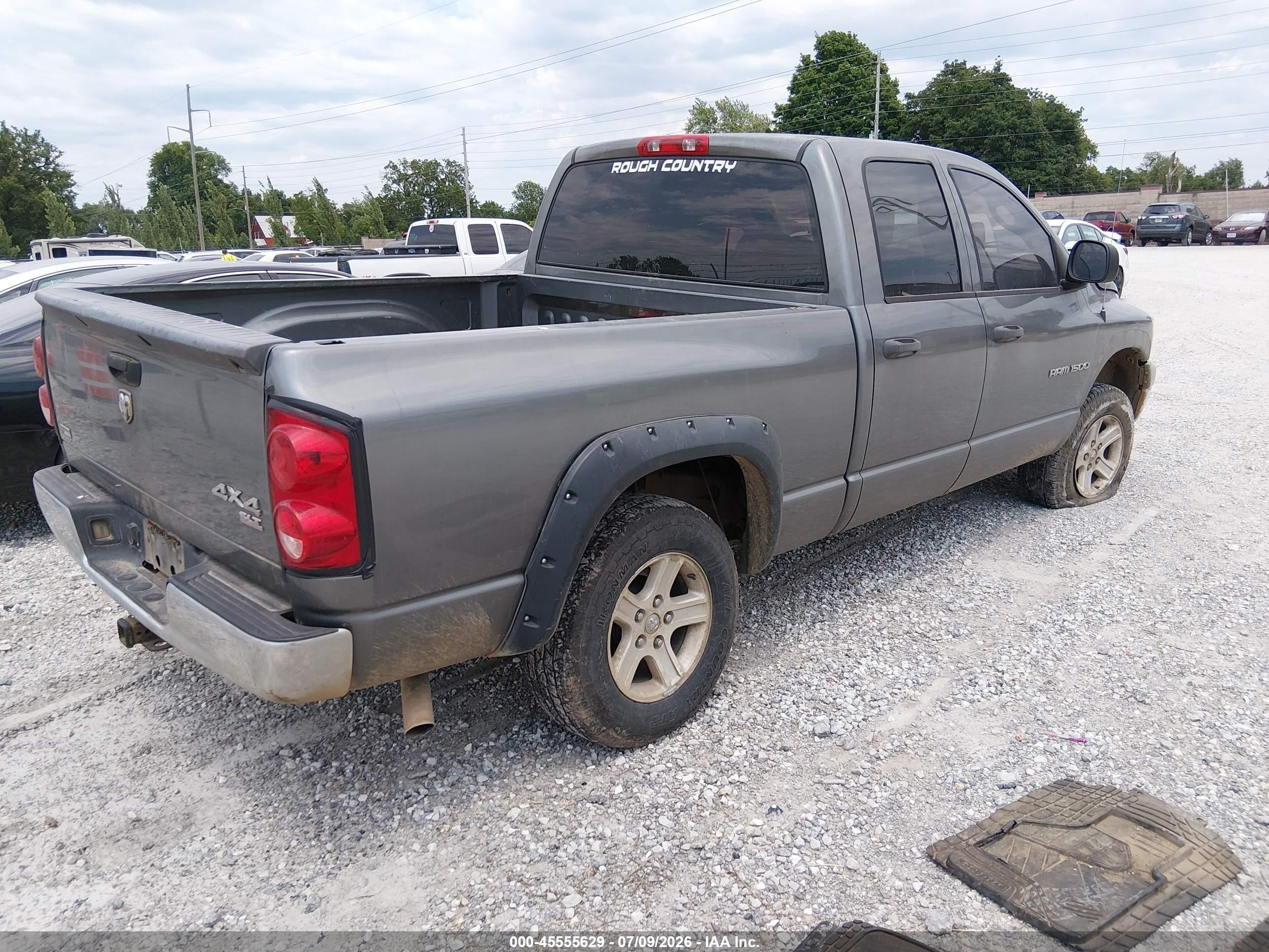 2007 Dodge Ram 1500 Slt/trx4 Off Road/sport Gray vin: 1D7HU18P07S220824