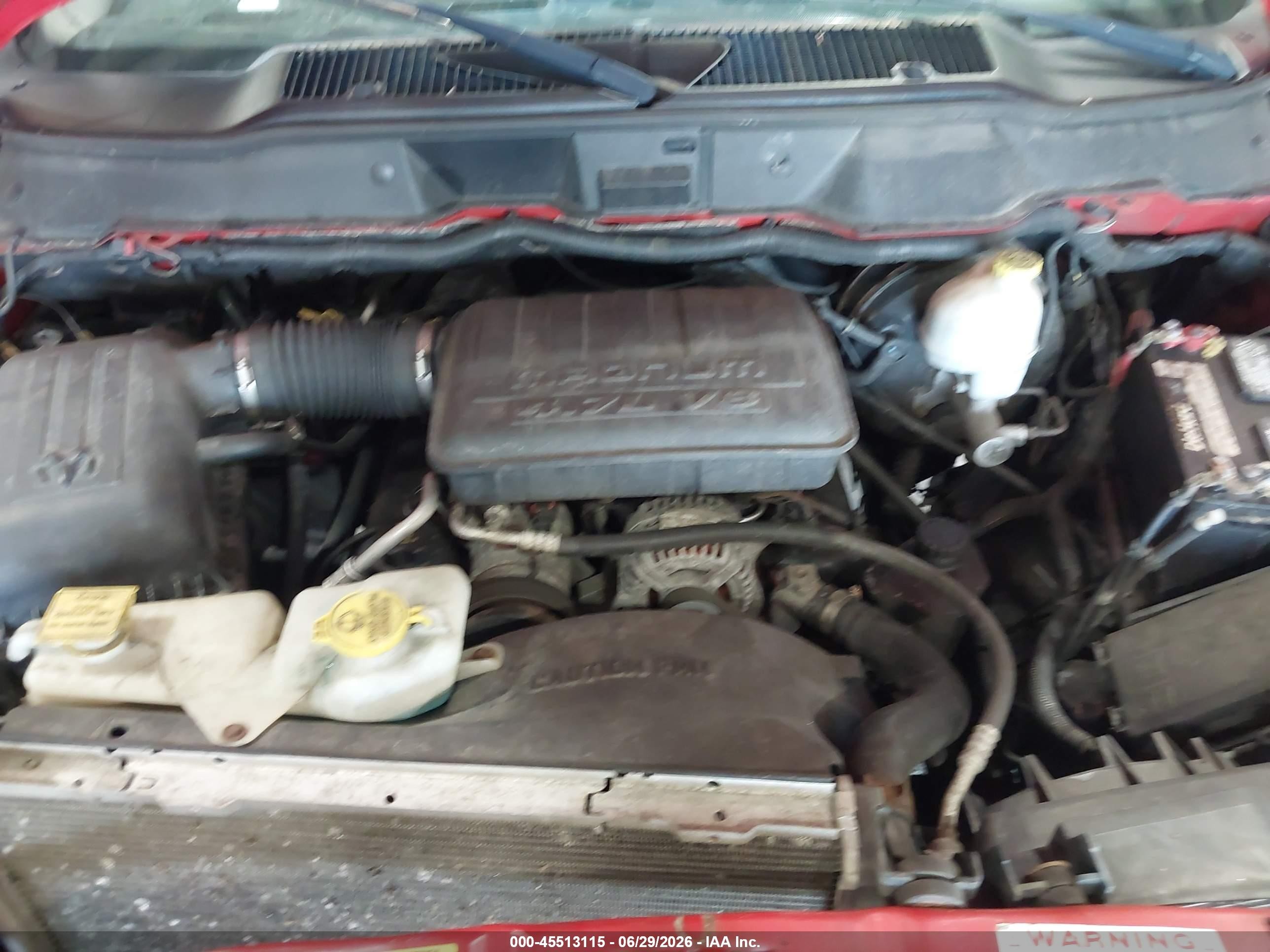 2007 Dodge Ram 1500 St Red vin: 1D7HU18P17J636449
