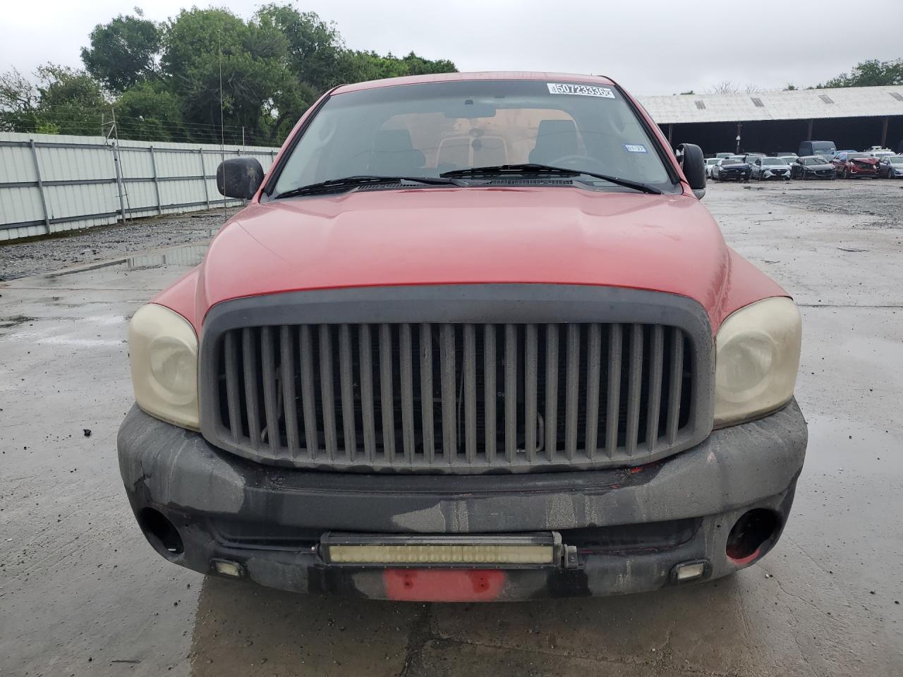 2007 Dodge Ram 1500 St Red vin: 1D7HU18P47S136330 Damage: Left Head Lamp, Faded, Repair Required