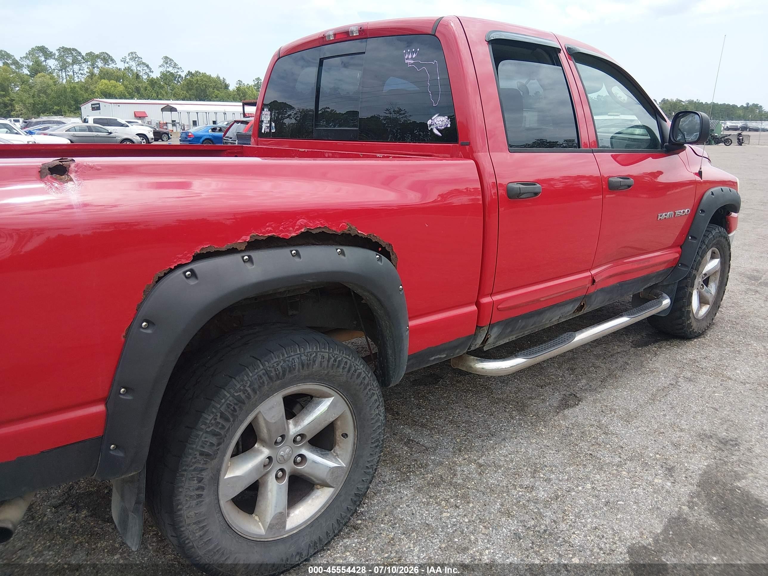 2007 Dodge Ram 1500 Slt/trx4 Off Road/sport Red vin: 1D7HU18P77S124026
