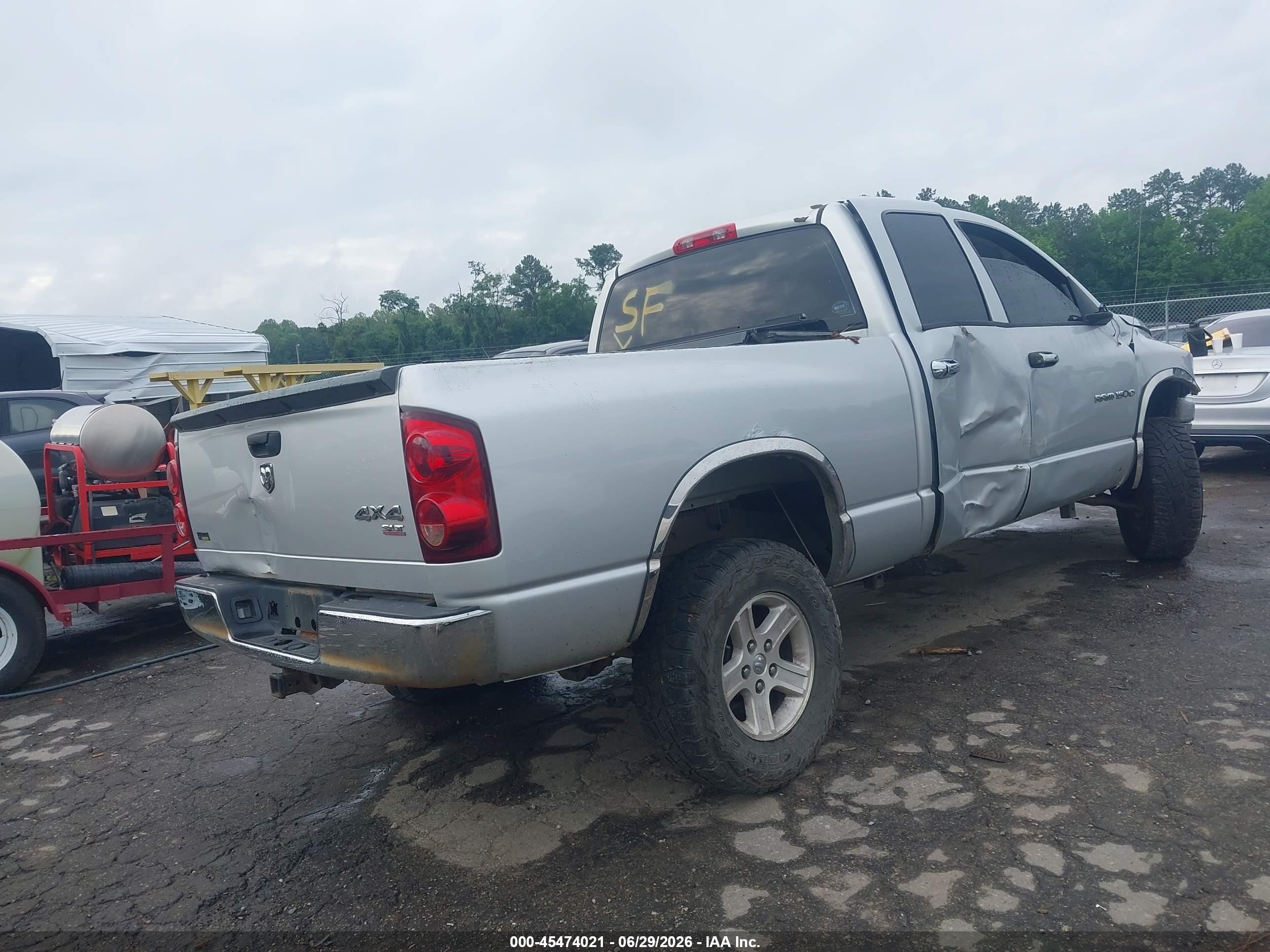 2007 Dodge Ram 1500 Slt/trx4 Off Road/sport Silver vin: 1D7HU18P77S235076