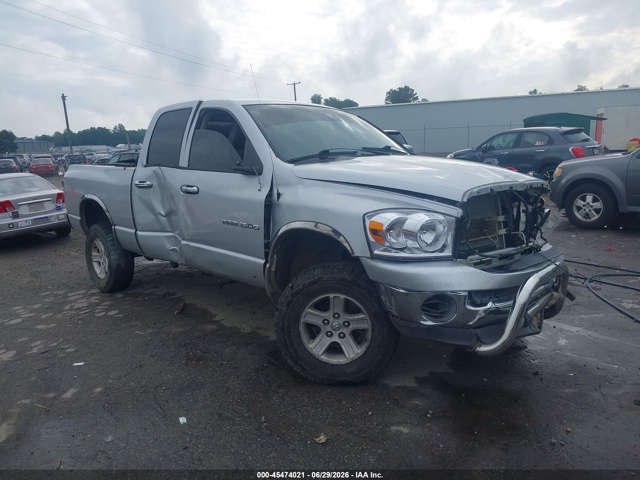 2007 Dodge Ram 1500 Slt/trx4 Off Road/sport Silver vin: 1D7HU18P77S235076