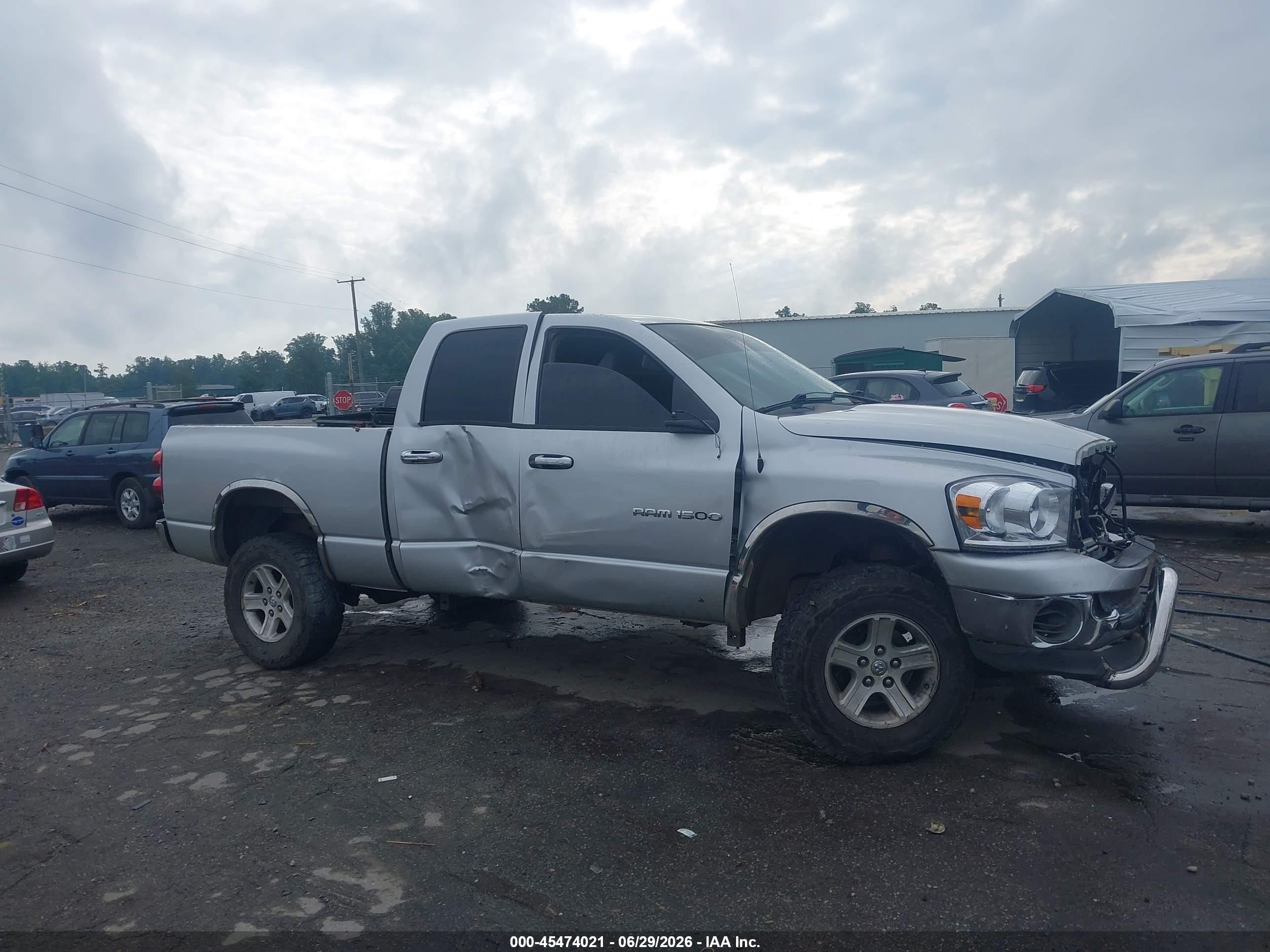 2007 Dodge Ram 1500 Slt/trx4 Off Road/sport Silver vin: 1D7HU18P77S235076