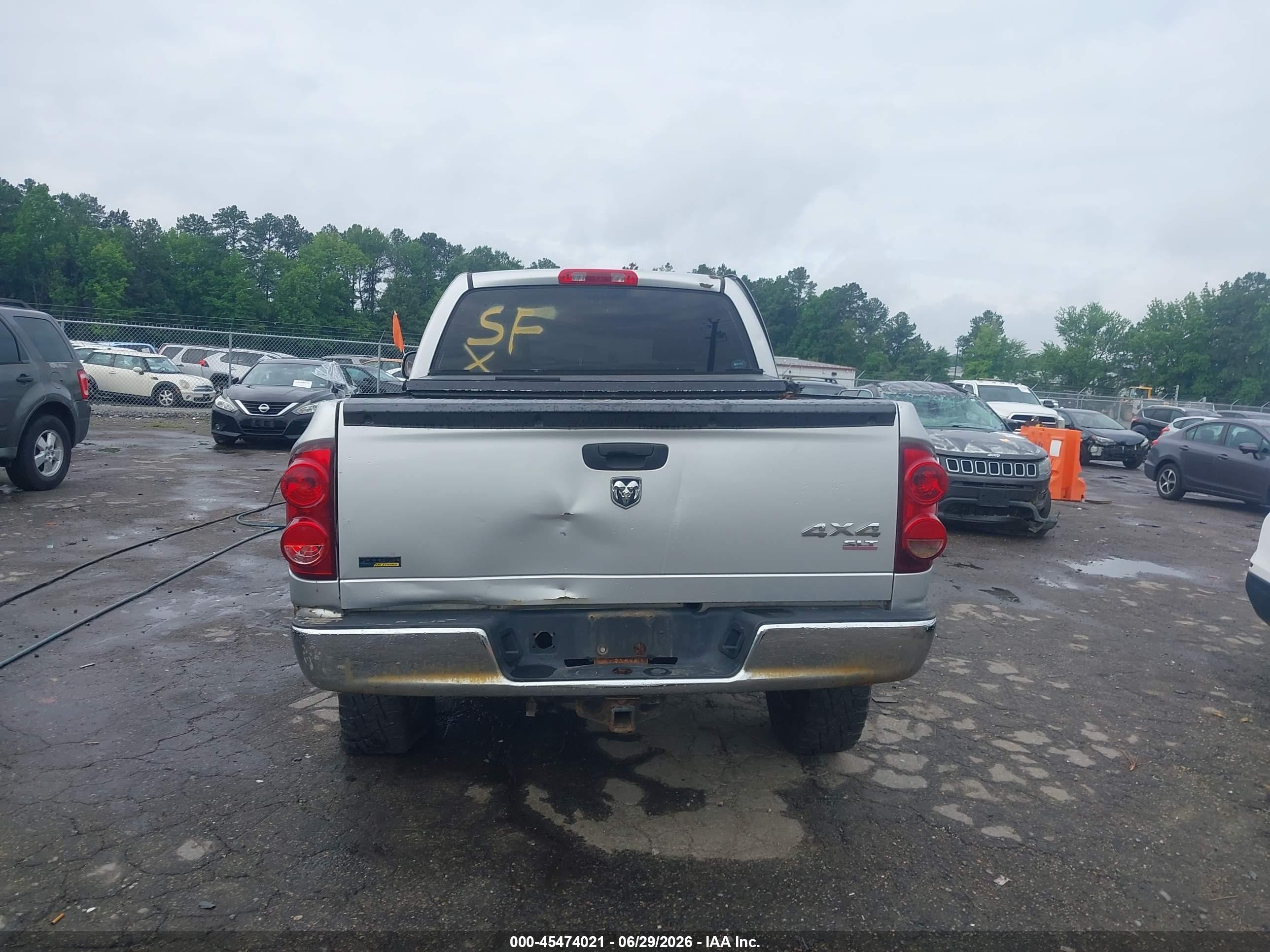 2007 Dodge Ram 1500 Slt/trx4 Off Road/sport Silver vin: 1D7HU18P77S235076