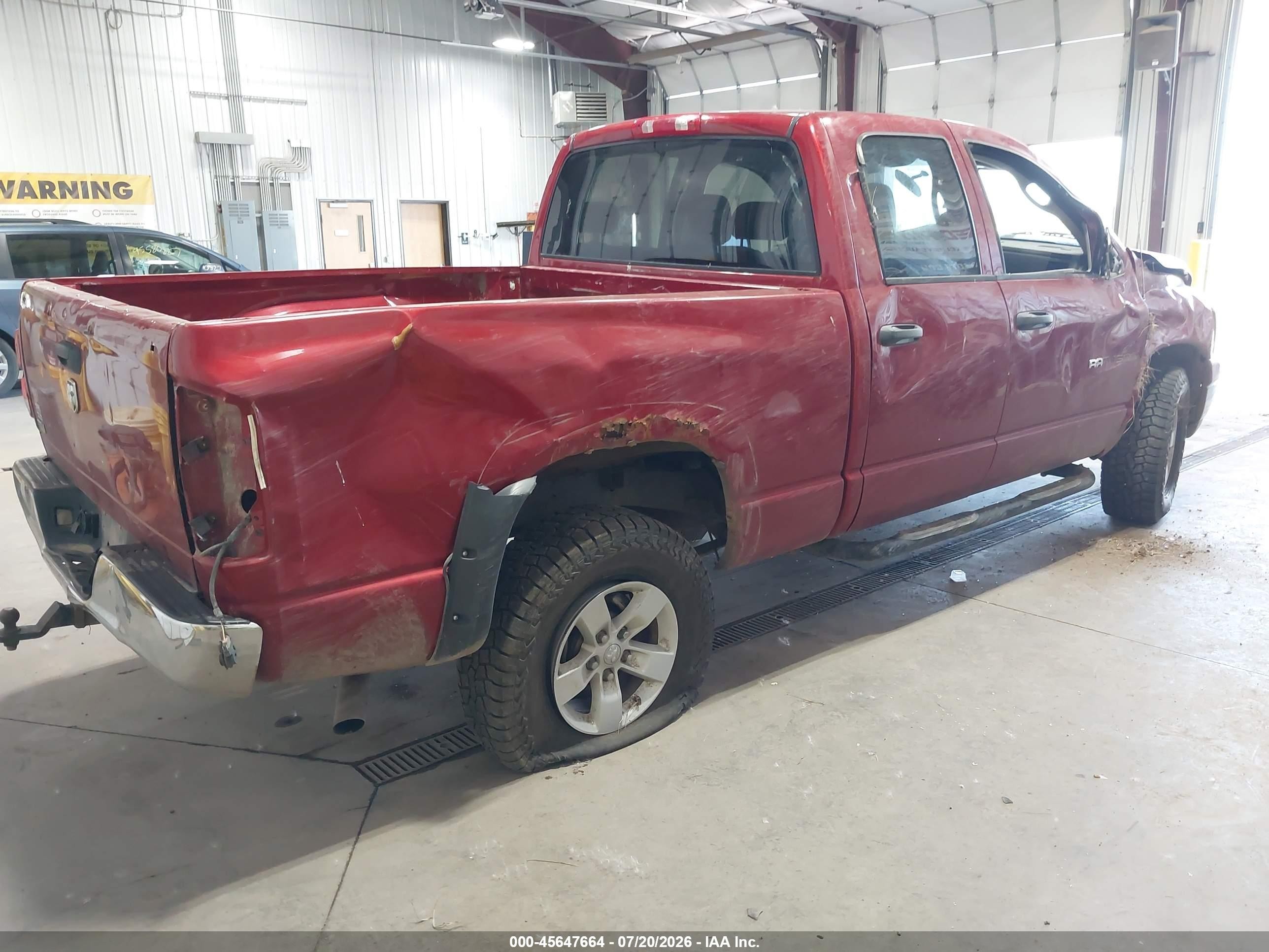 2007 Dodge Ram 1500 Slt/trx4 Off Road/sport Red vin: 1D7HU18P77S257708