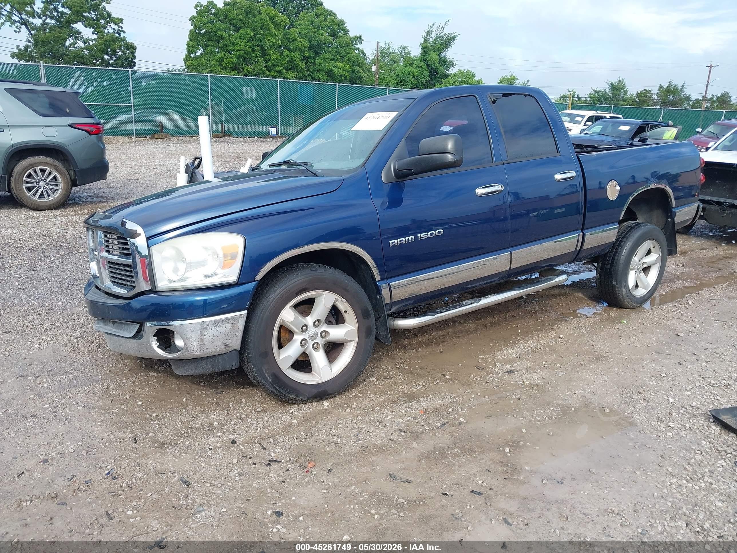 2007 Dodge Ram 1500 Slt/trx4 Off Road/sport Blue vin: 1D7HU18P97J624422