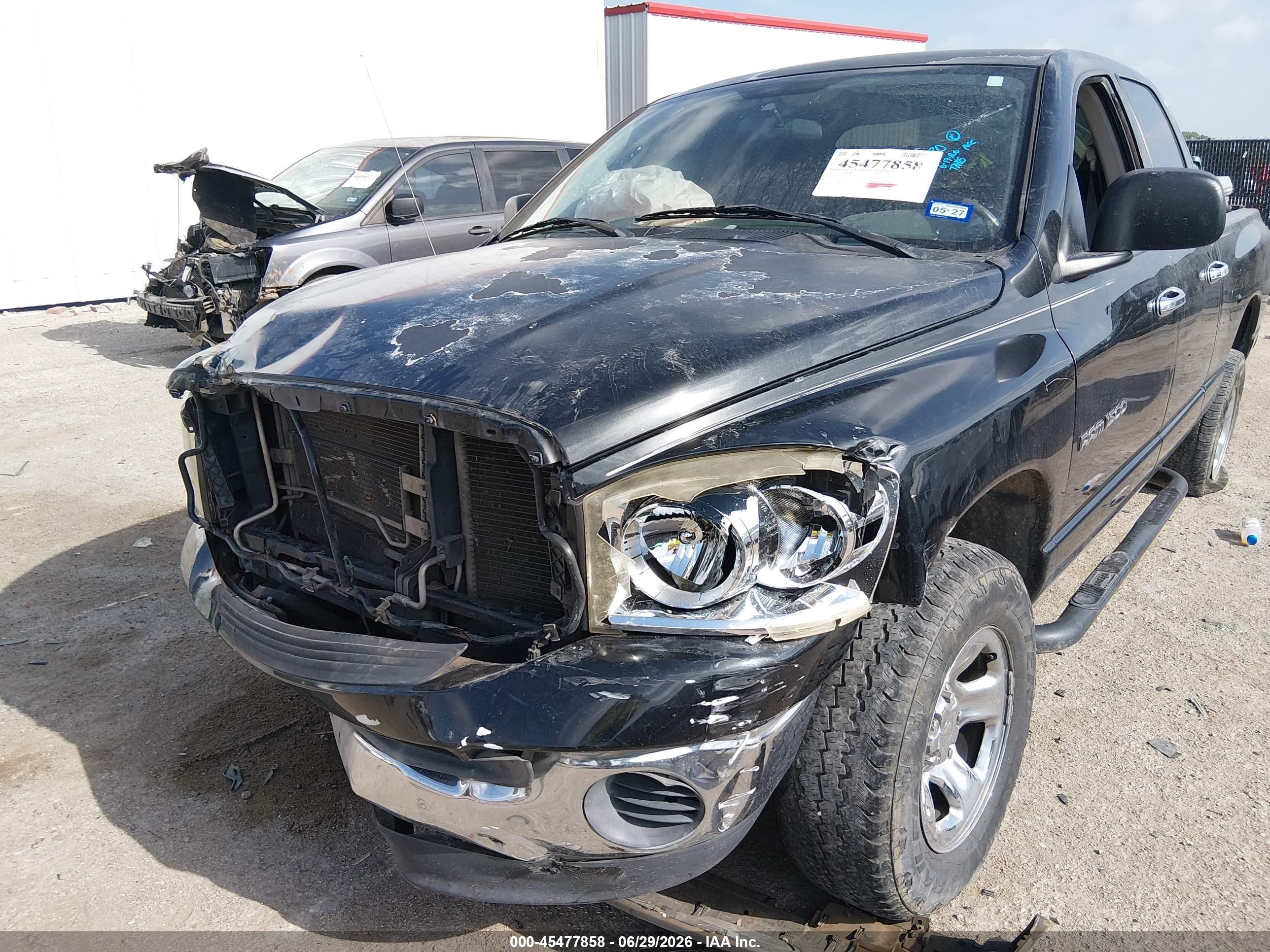 2007 Dodge Ram 1500 Slt/trx4 Off Road/sport Black vin: 1D7HU18P97S146626