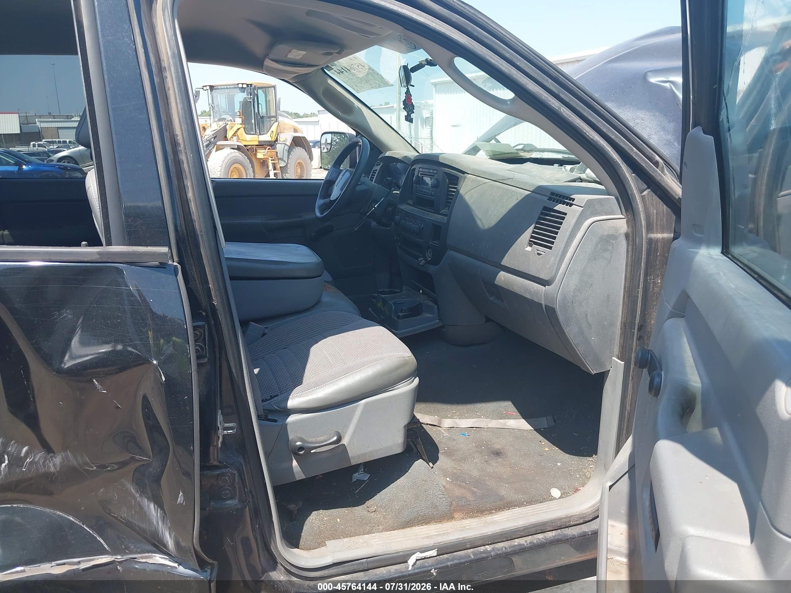 2007 Dodge Ram 1500 St Black vin: 1D7HU18PX7J638314