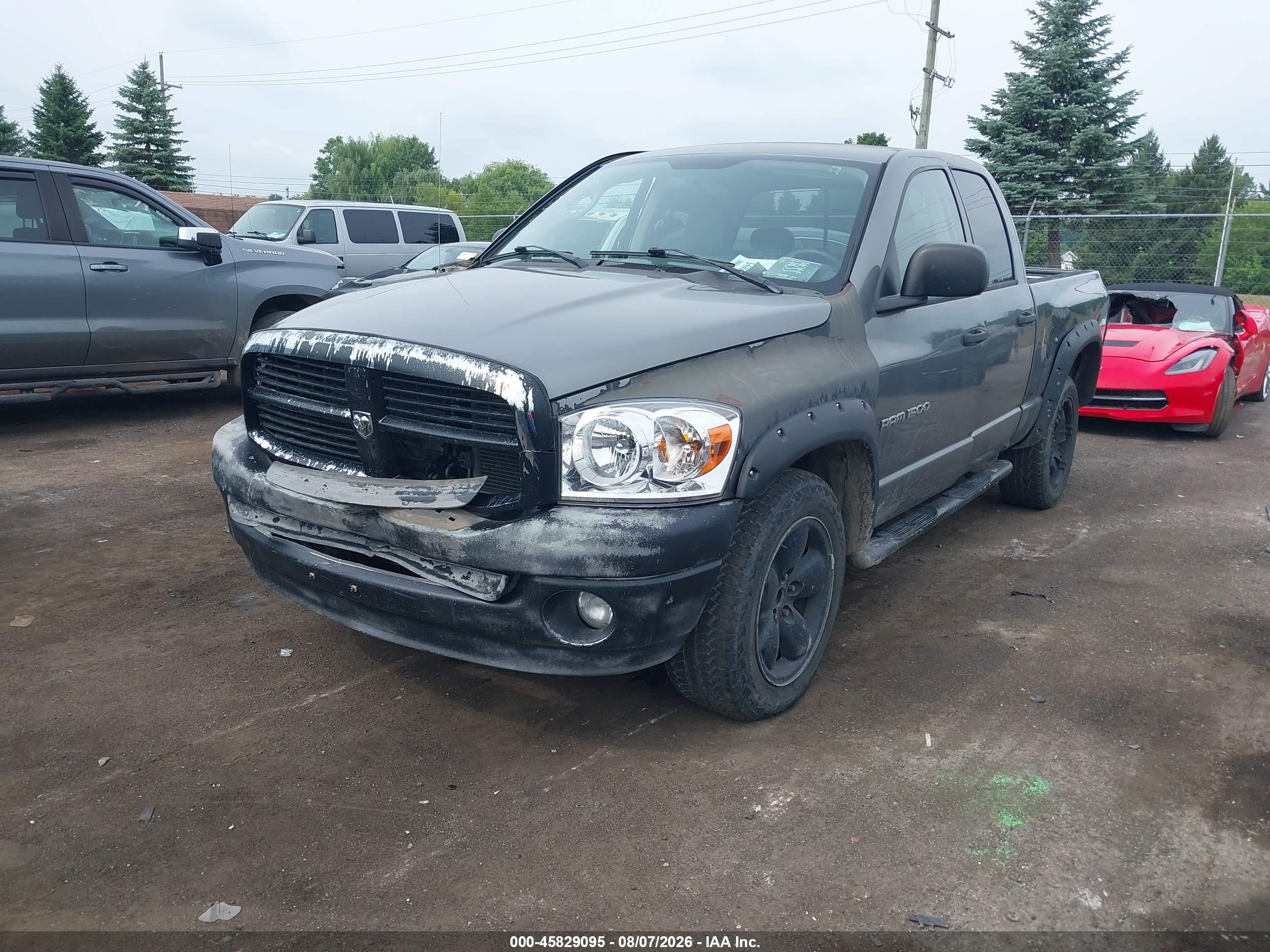 2007 Dodge Ram 1500 St/slt Gray vin: 1D7HU18PX7S241745