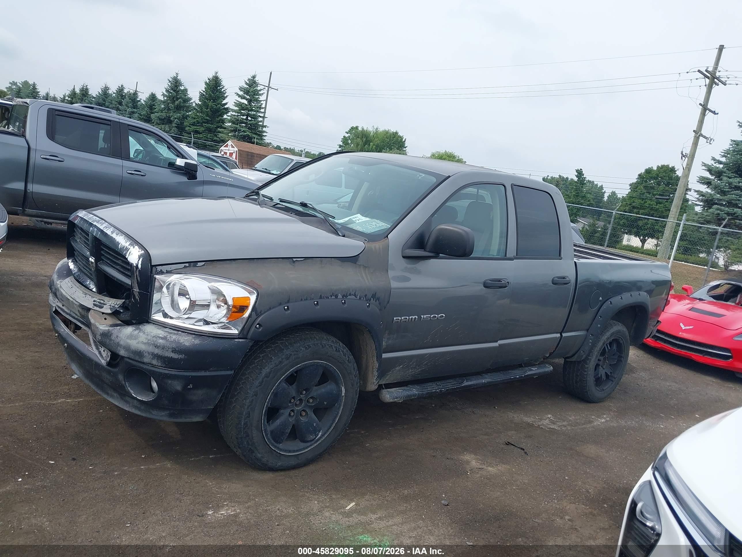 2007 Dodge Ram 1500 St/slt Gray vin: 1D7HU18PX7S241745
