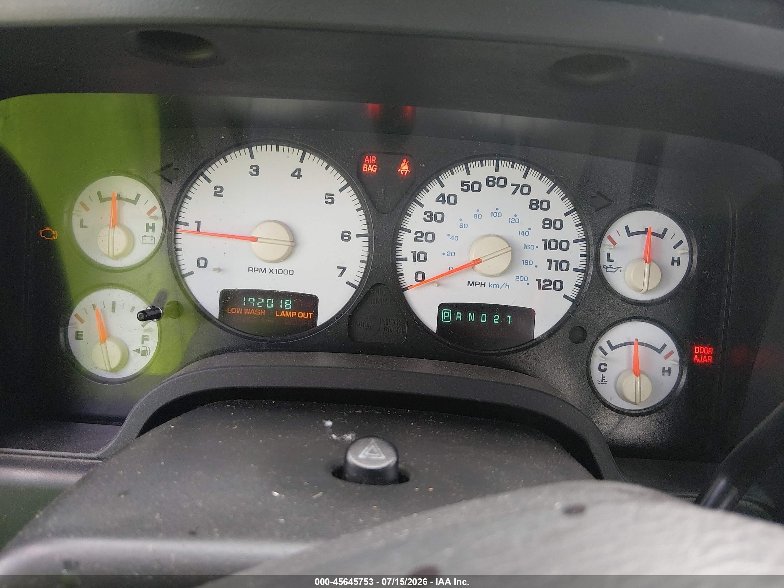 2003 Dodge Ram 1500 Slt/laramie/st Gray vin: 1D7HU18Z03S107726