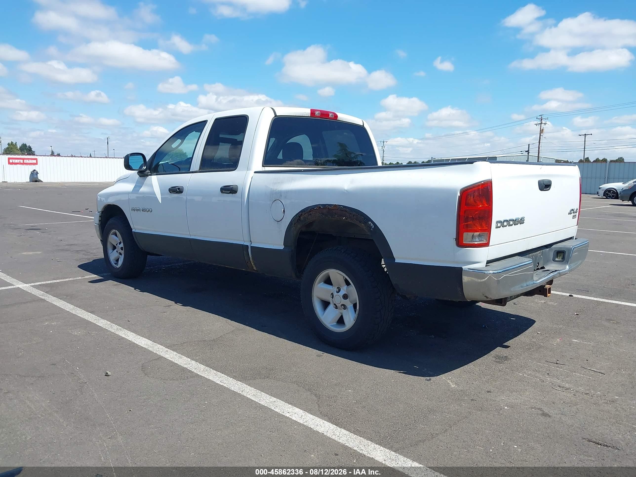 2003 Dodge Ram 1500 Slt/laramie/st Белый vin: 1D7HU18Z13J509969