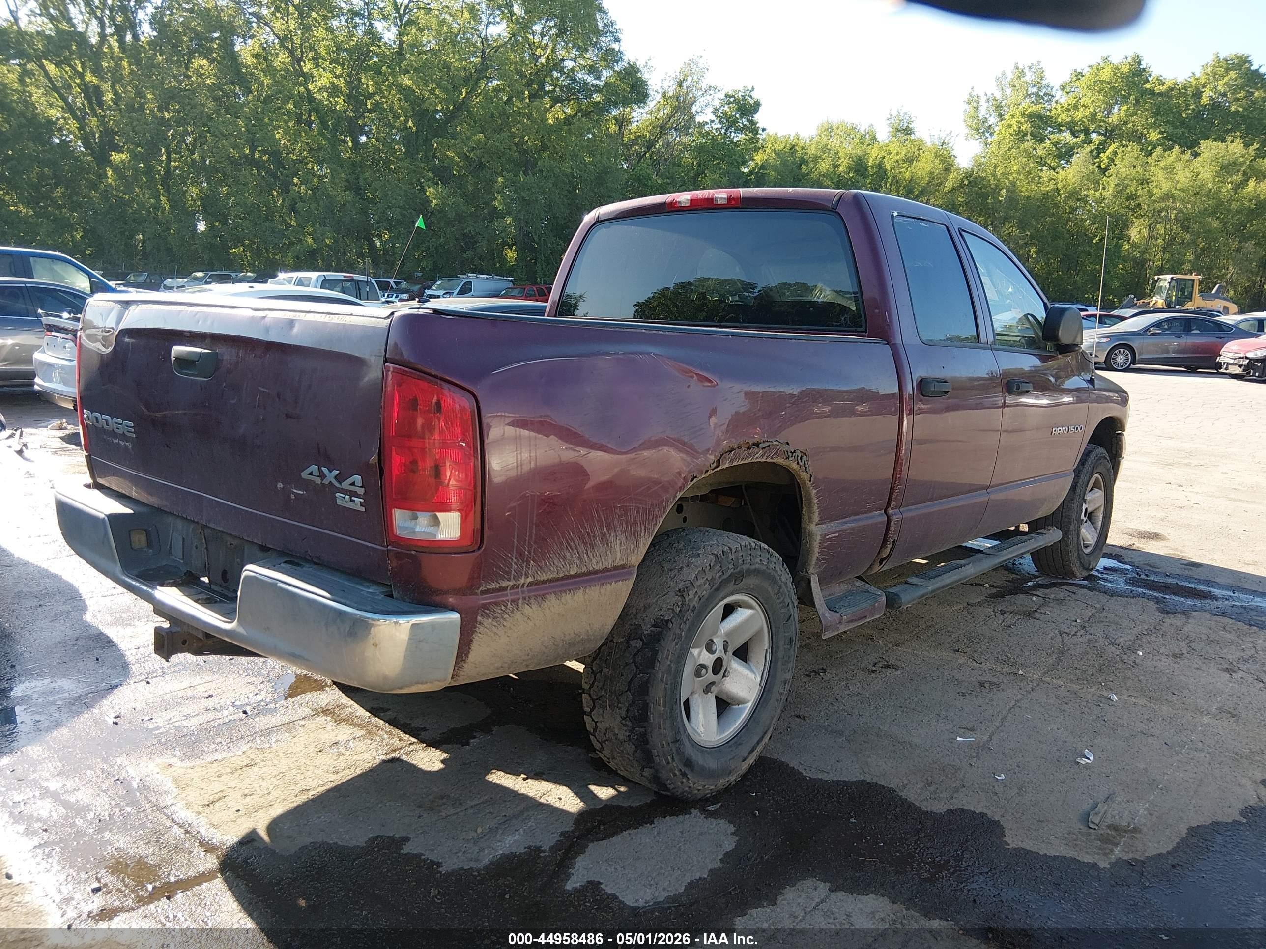 2003 Dodge Ram 1500 Slt/laramie/st Red vin: 1D7HU18Z33J510332