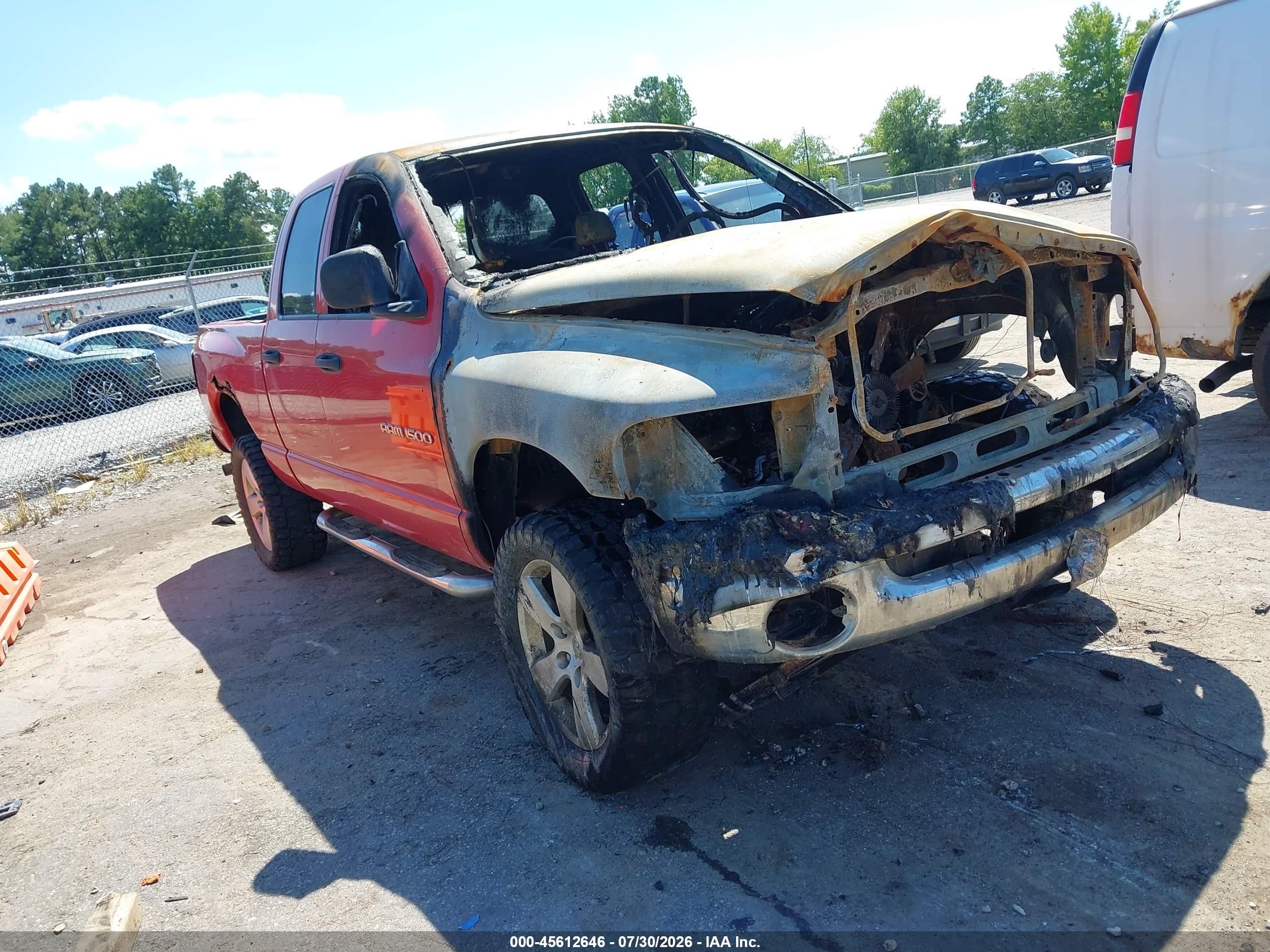 2003 Dodge Ram 1500 Slt/laramie/st Красный vin: 1D7HU18Z43S197074