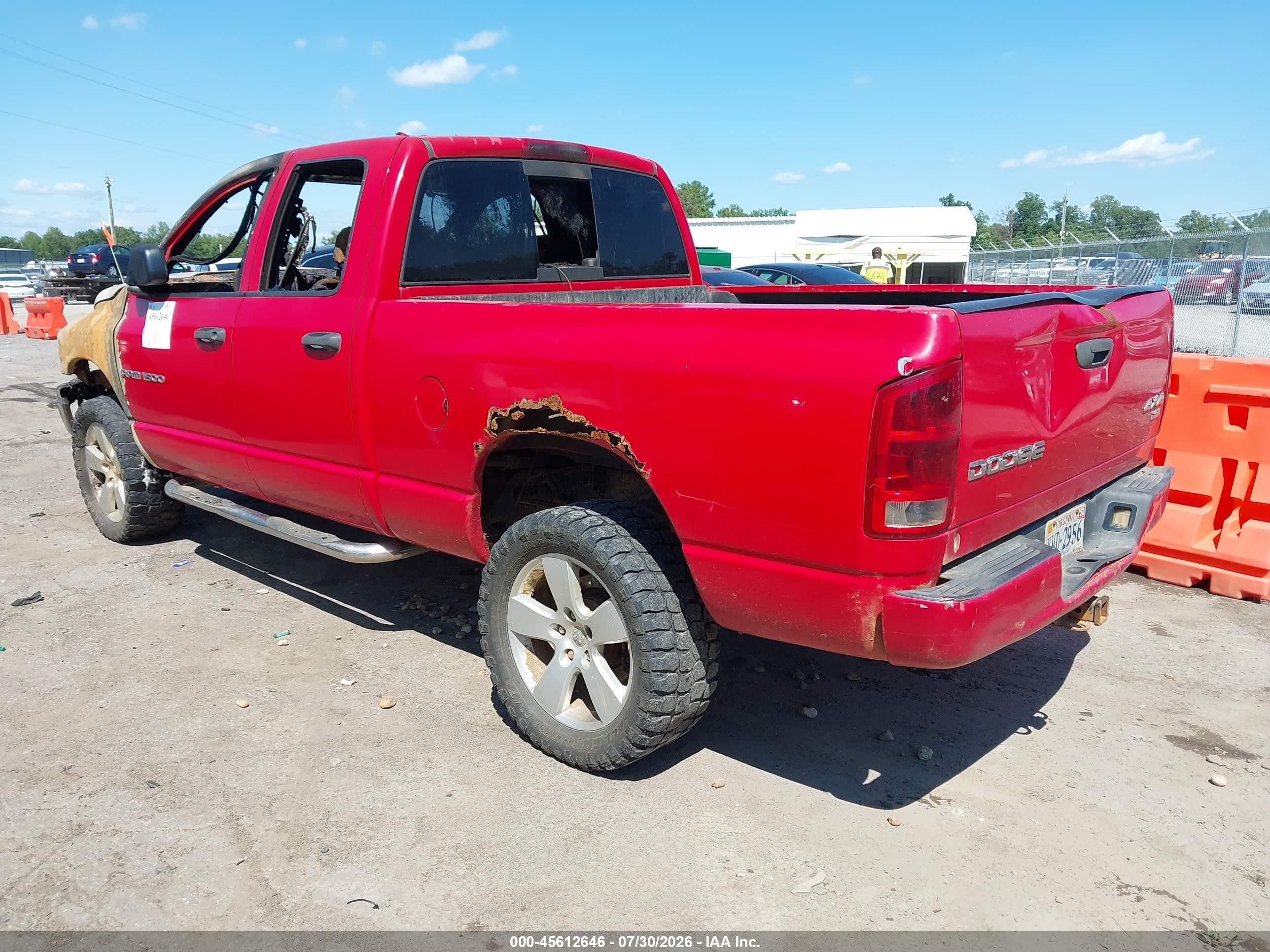 2003 Dodge Ram 1500 Slt/laramie/st Красный vin: 1D7HU18Z43S197074