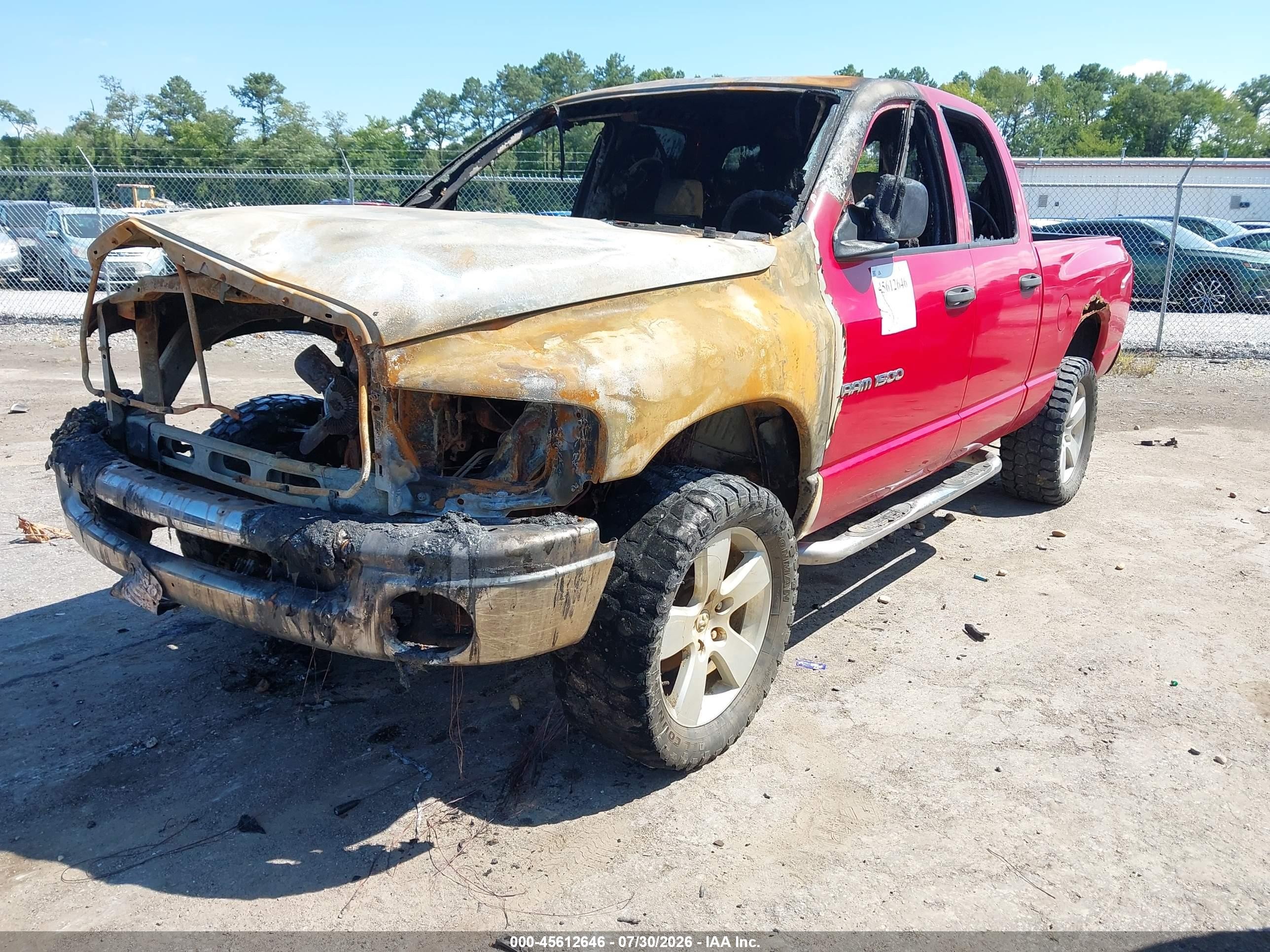 2003 Dodge Ram 1500 Slt/laramie/st Красный vin: 1D7HU18Z43S197074