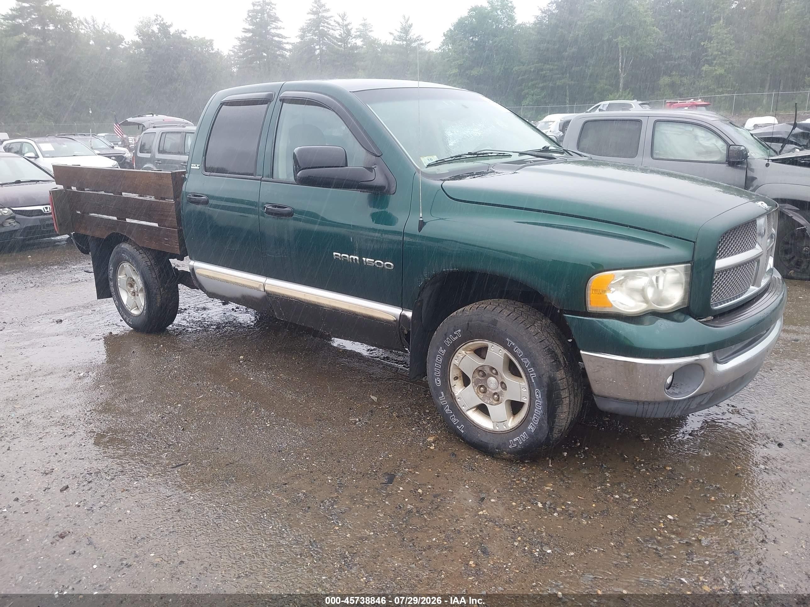 2002 Dodge Ram 1500 St Green vin: 1D7HU18Z52S674688