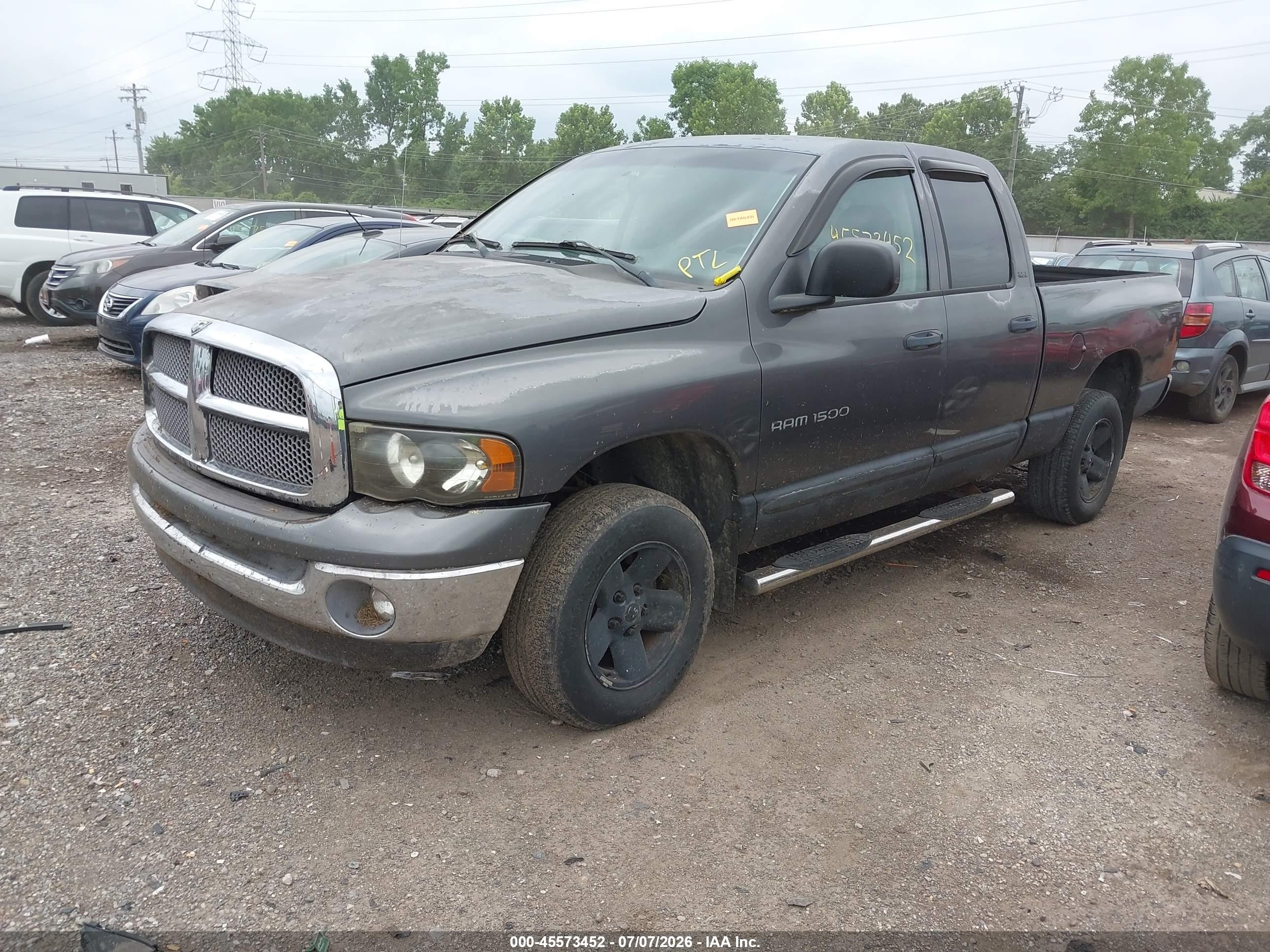 2002 Dodge Ram 1500 St Gray vin: 1D7HU18Z92S568454