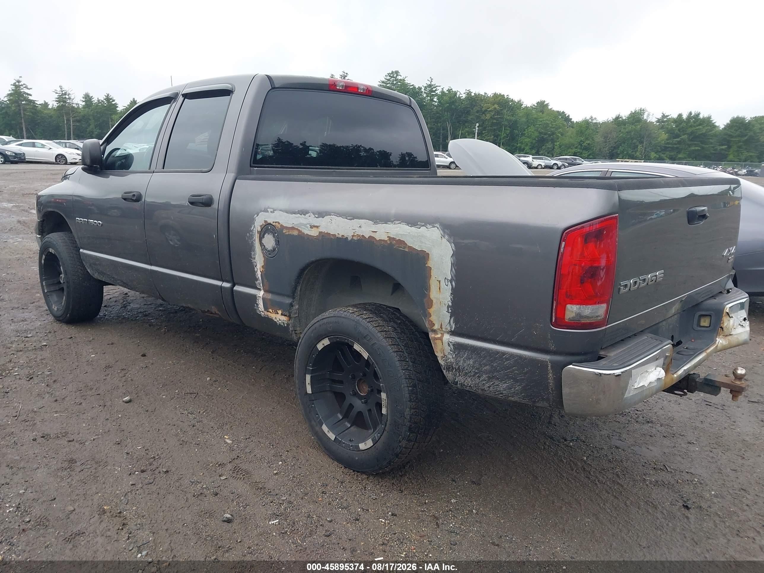 2003 Dodge Ram 1500 Slt/laramie/st Серый vin: 1D7HU18ZX3J515799