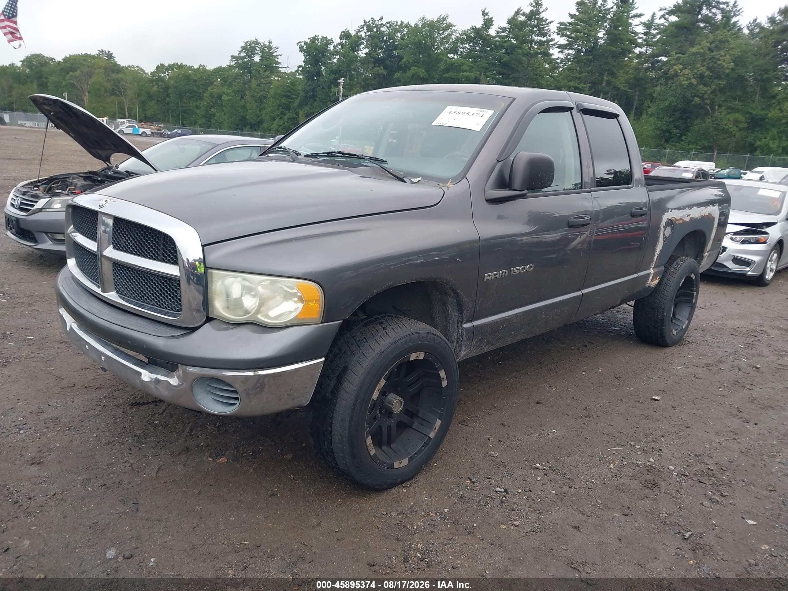 2003 Dodge Ram 1500 Slt/laramie/st Серый vin: 1D7HU18ZX3J515799
