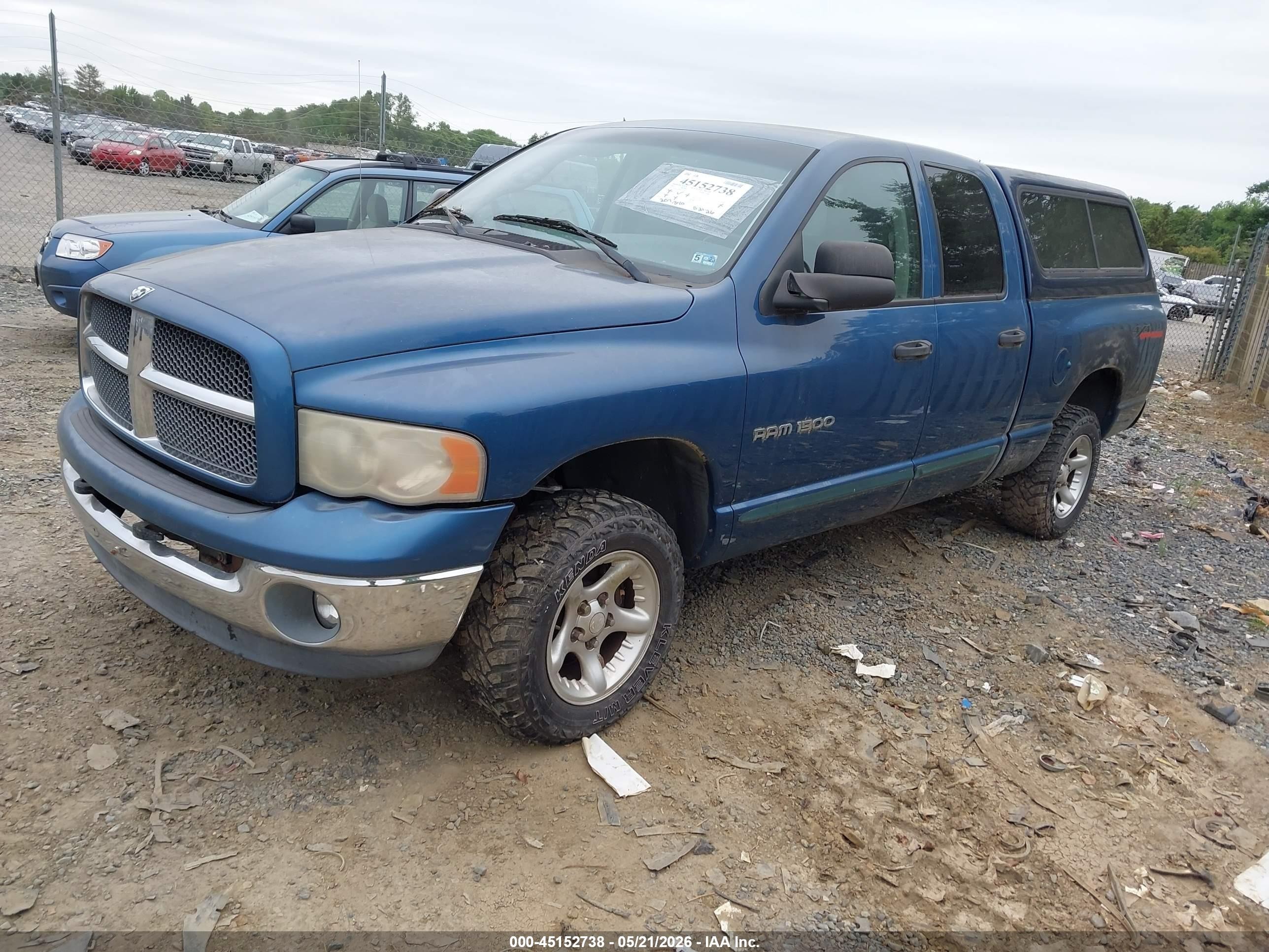 2003 Dodge Ram 1500 Slt/laramie/st Синий vin: 1D7HU18ZX3S176603