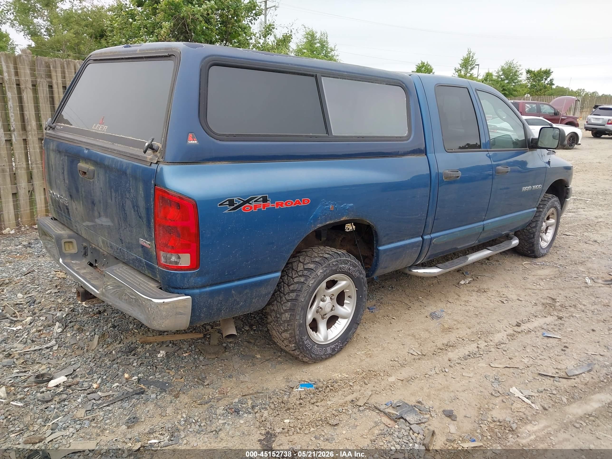 2003 Dodge Ram 1500 Slt/laramie/st Синий vin: 1D7HU18ZX3S176603
