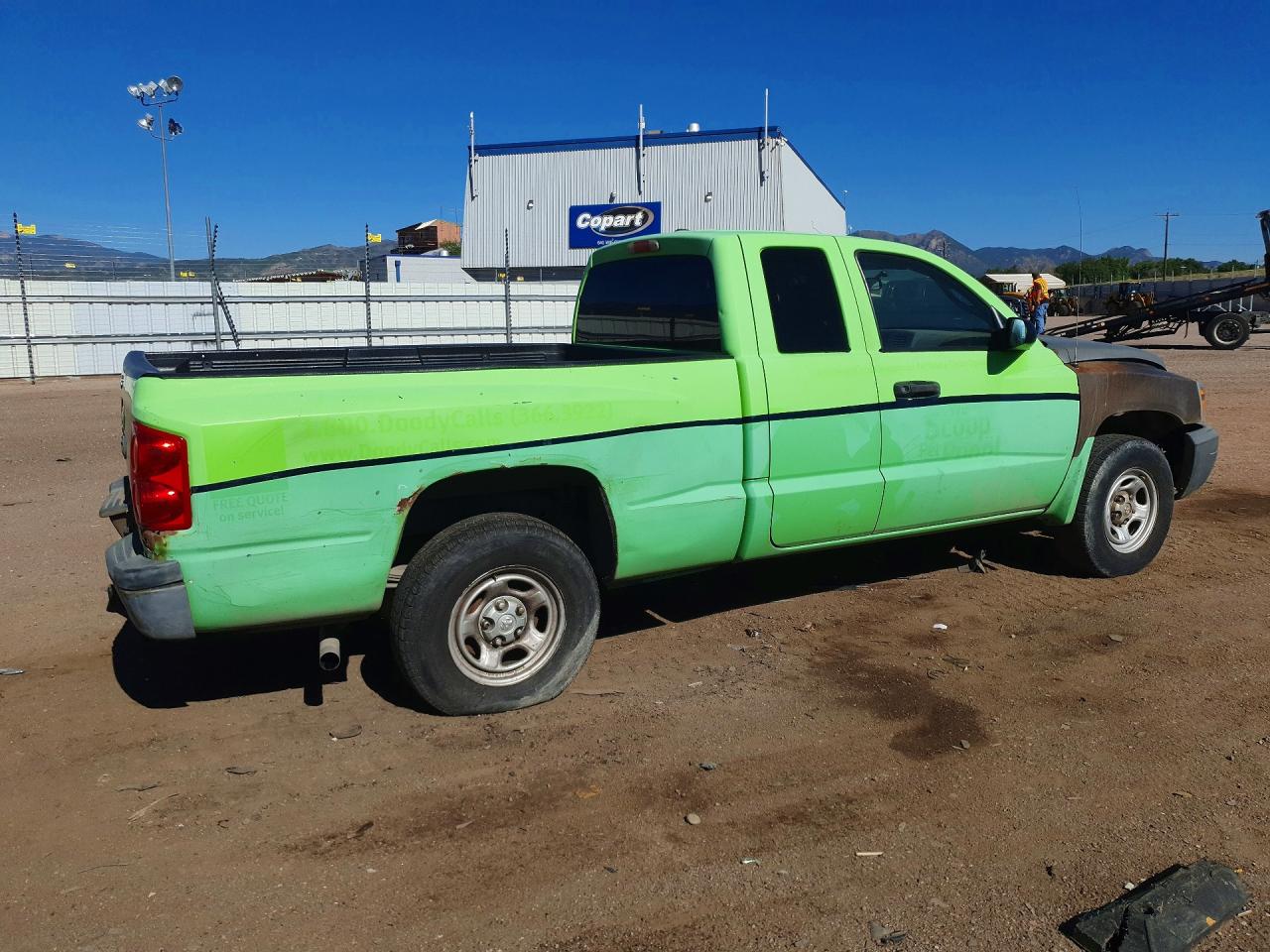 2006 Dodge Dakota St Green vin: 1D7HW22K06S716900