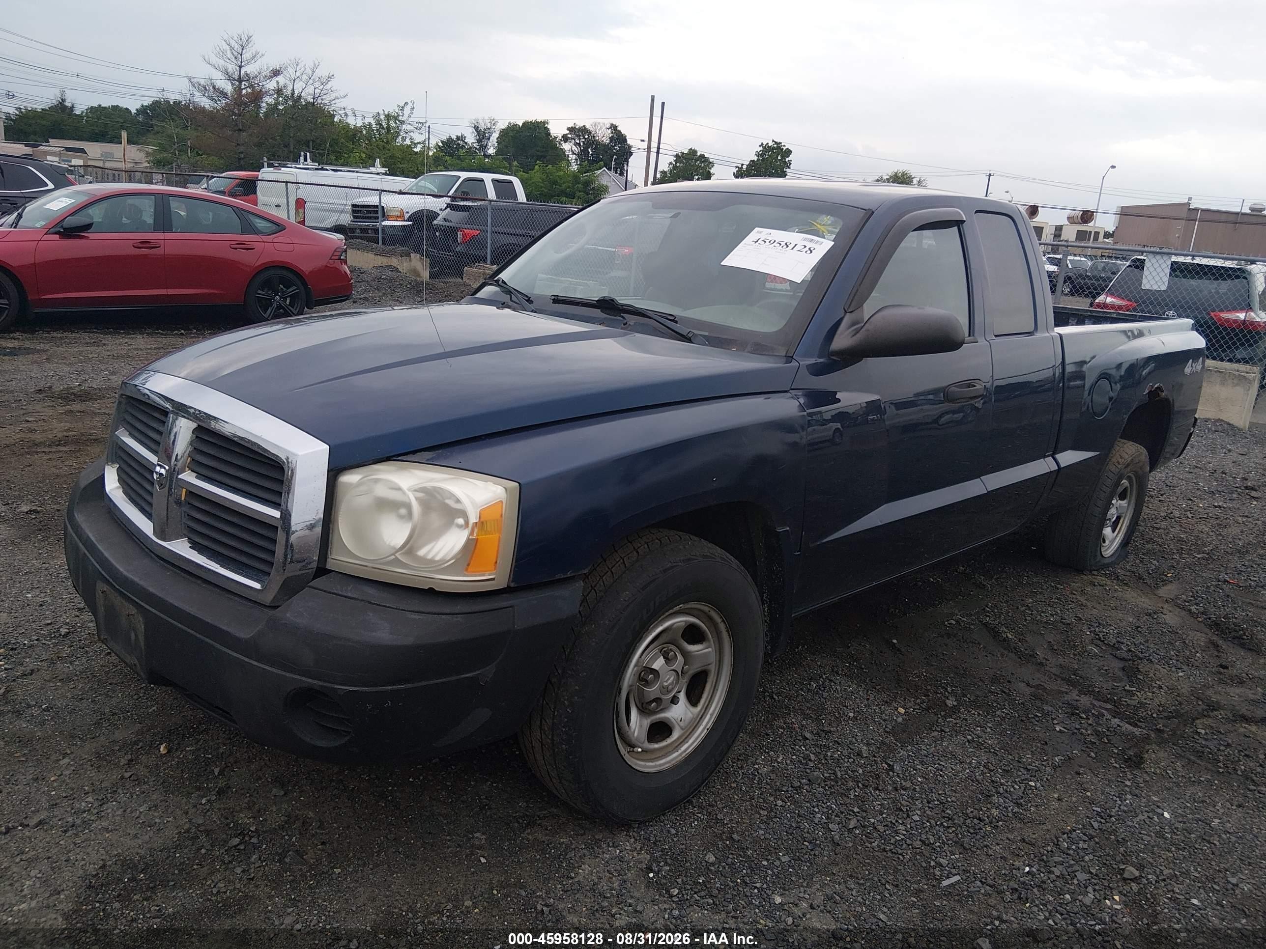 2005 Dodge Dakota St Blue vin: 1D7HW22K55S316250
