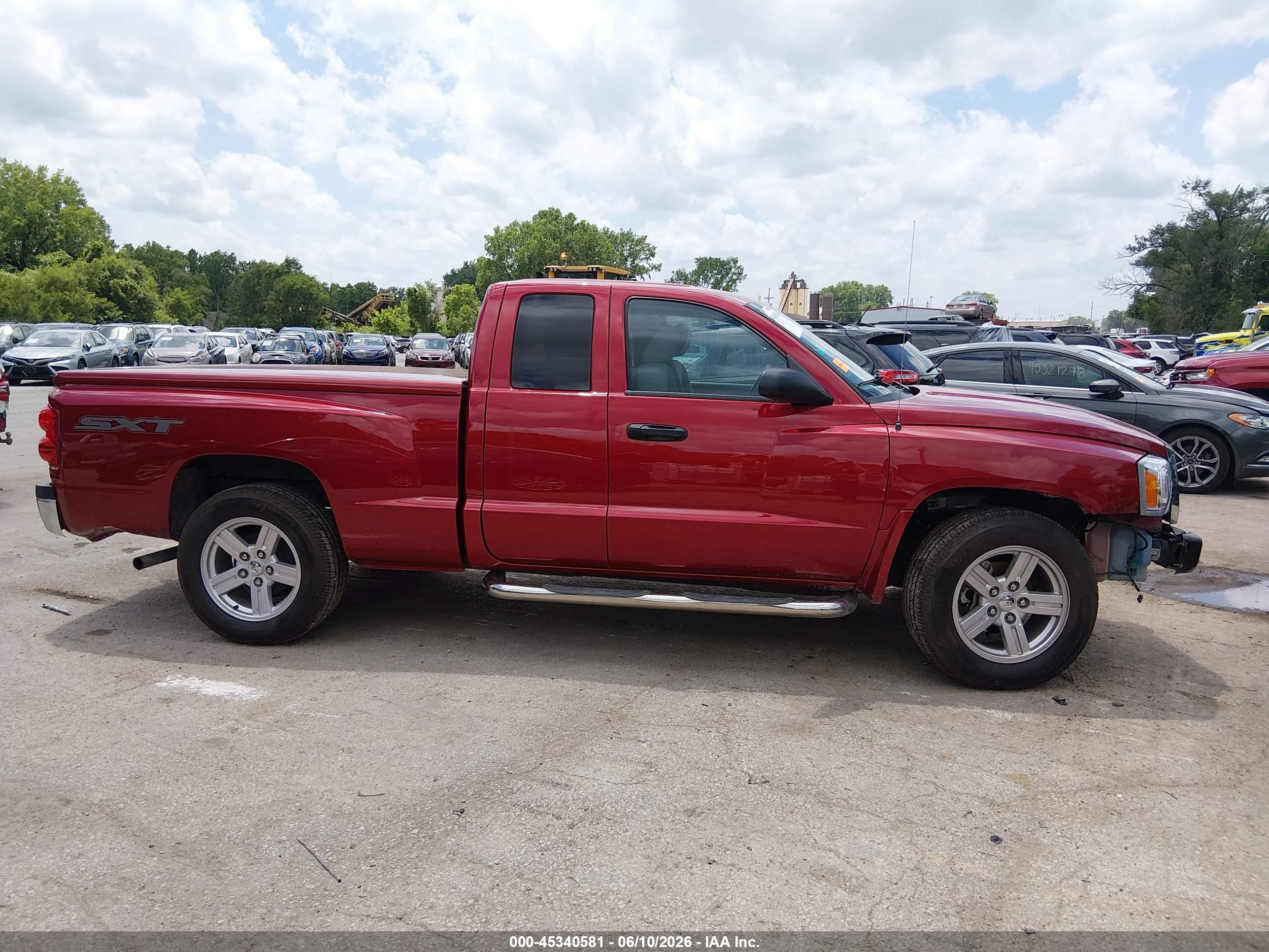 2007 Dodge Dakota St Red vin: 1D7HW22K97S259439