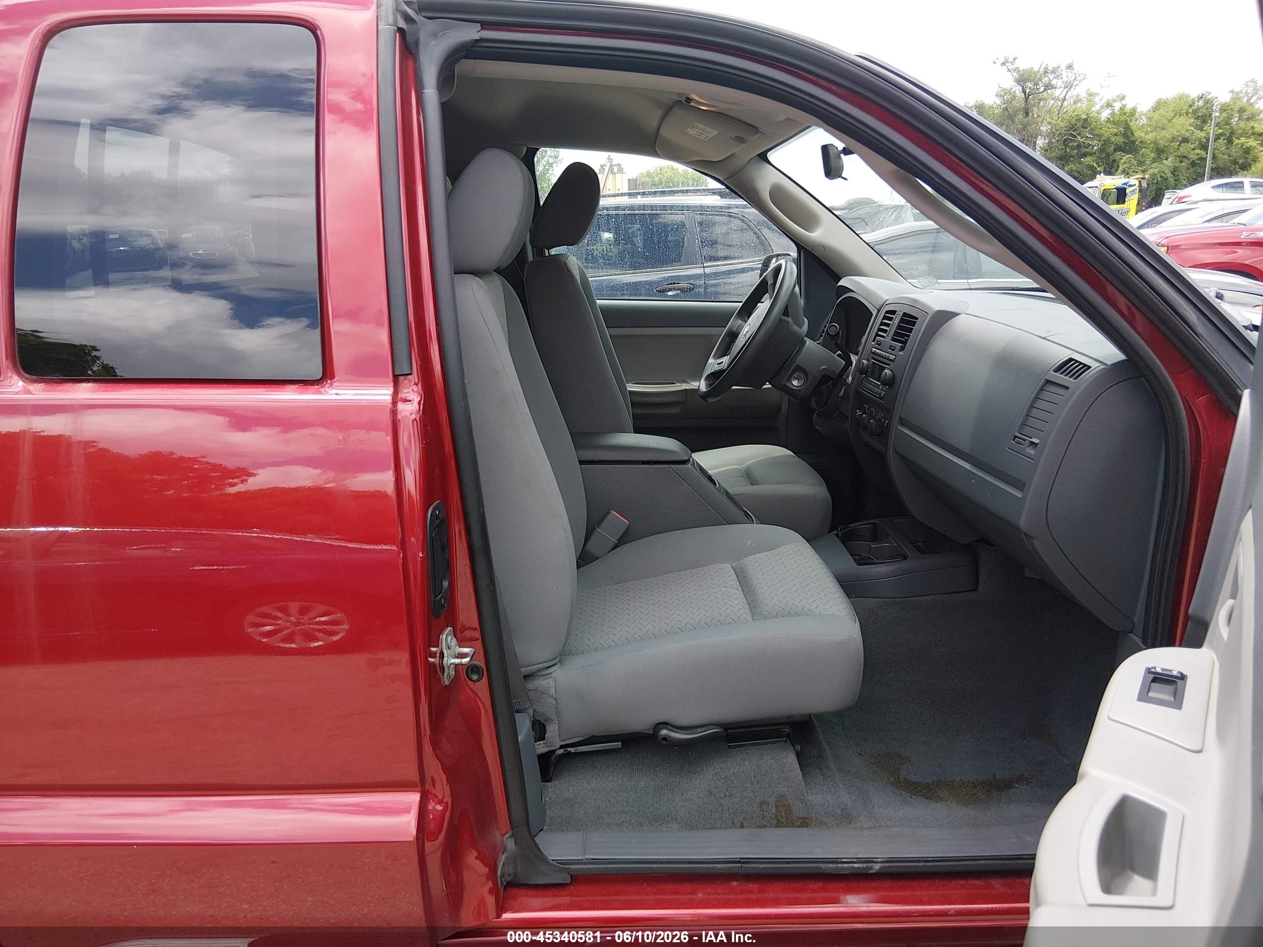 2007 Dodge Dakota St Red vin: 1D7HW22K97S259439
