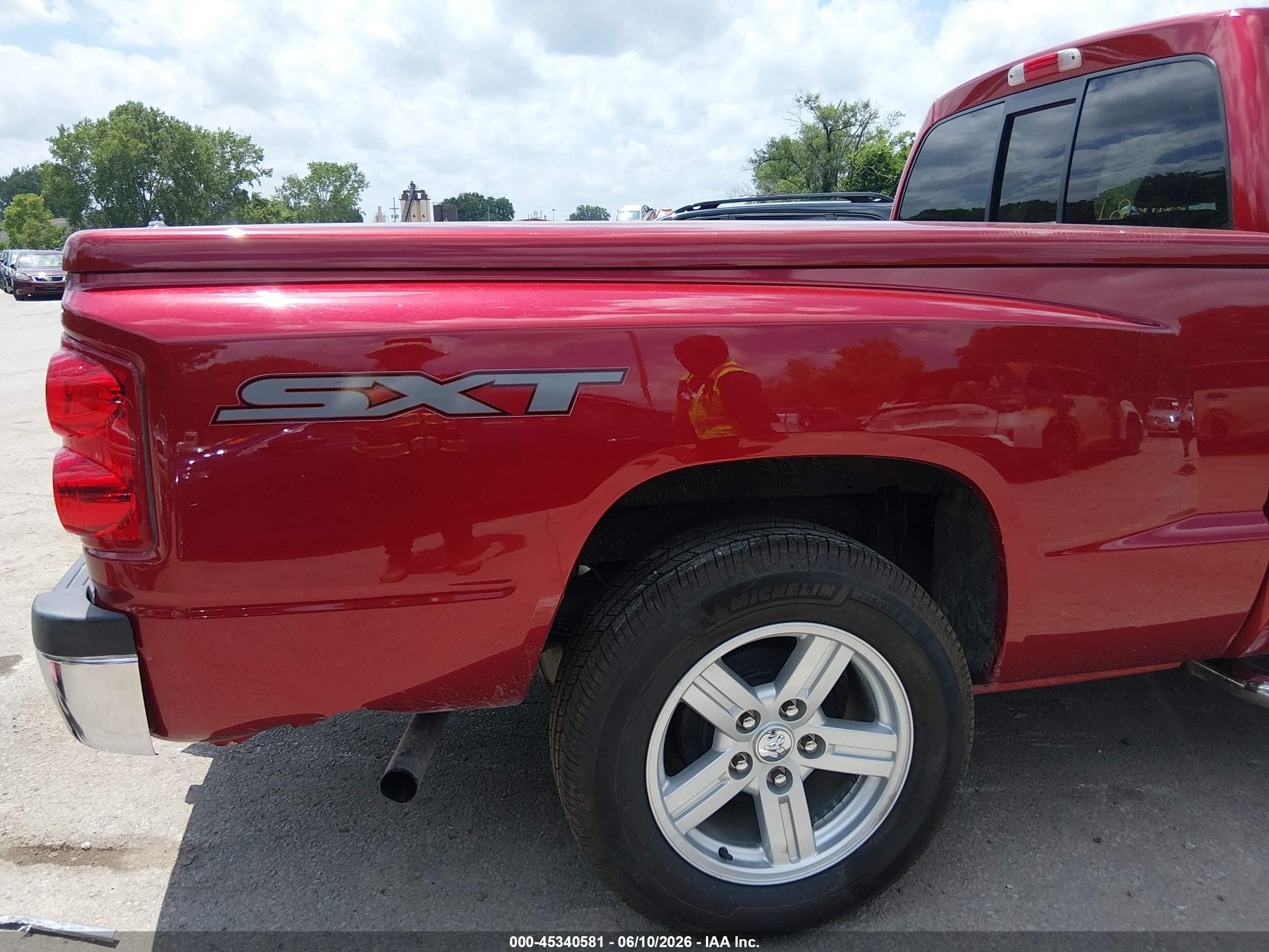 2007 Dodge Dakota St Red vin: 1D7HW22K97S259439
