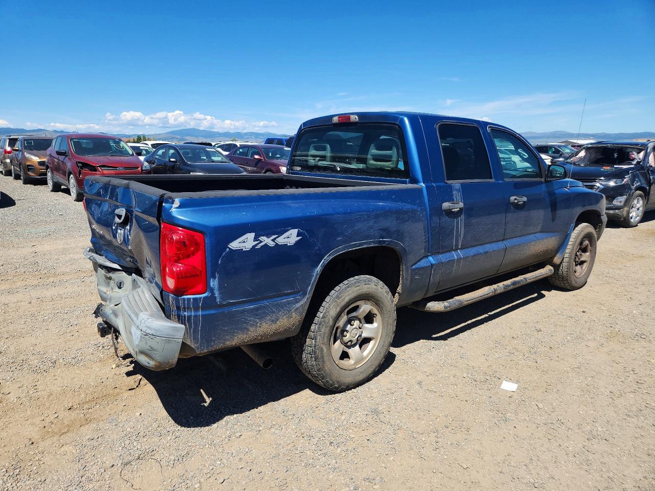 2005 Dodge Dakota Quad Blue vin: 1D7HW28K05S119820
