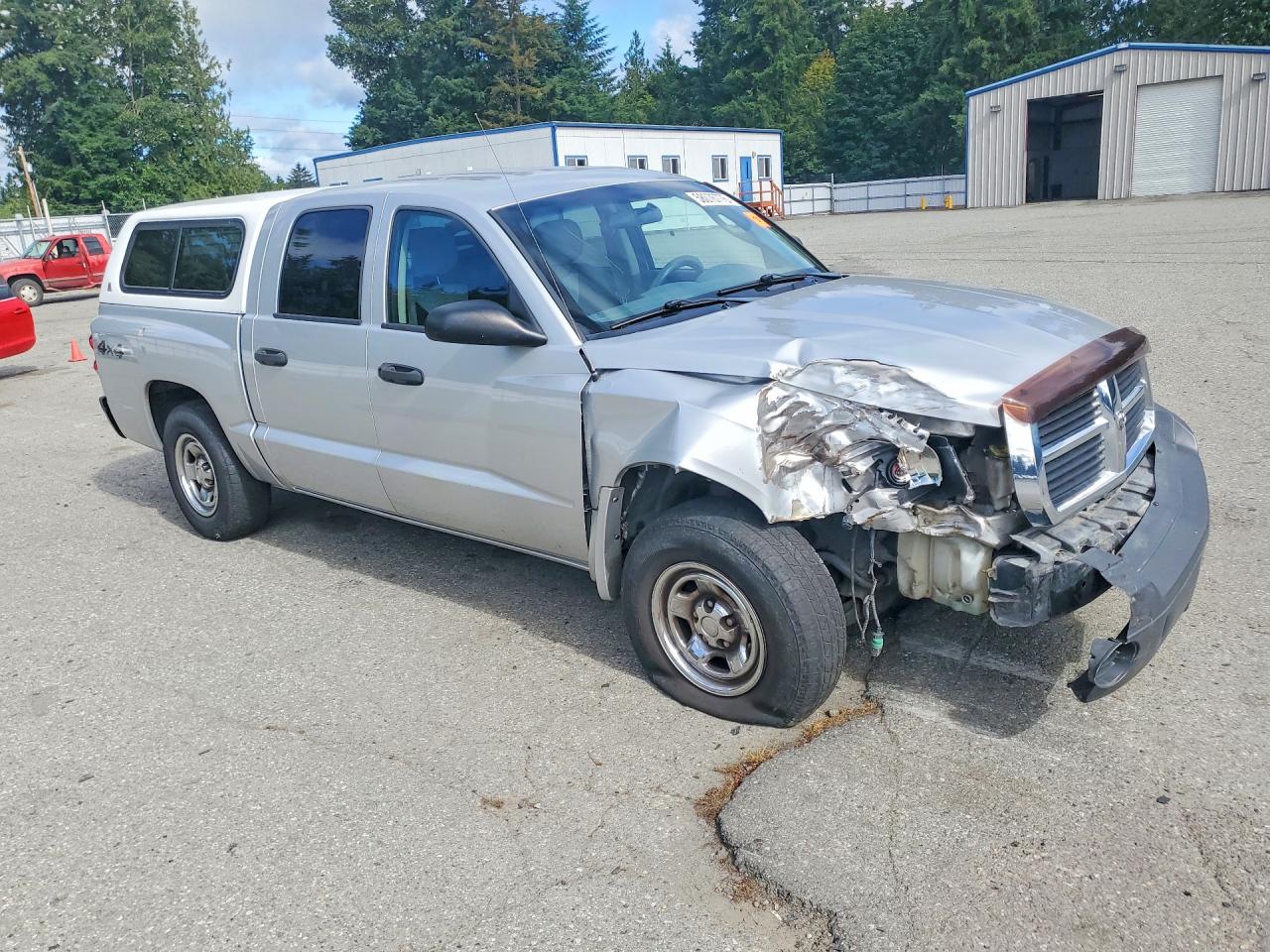 2007 Dodge Dakota Quad Silver vin: 1D7HW28K07S144364