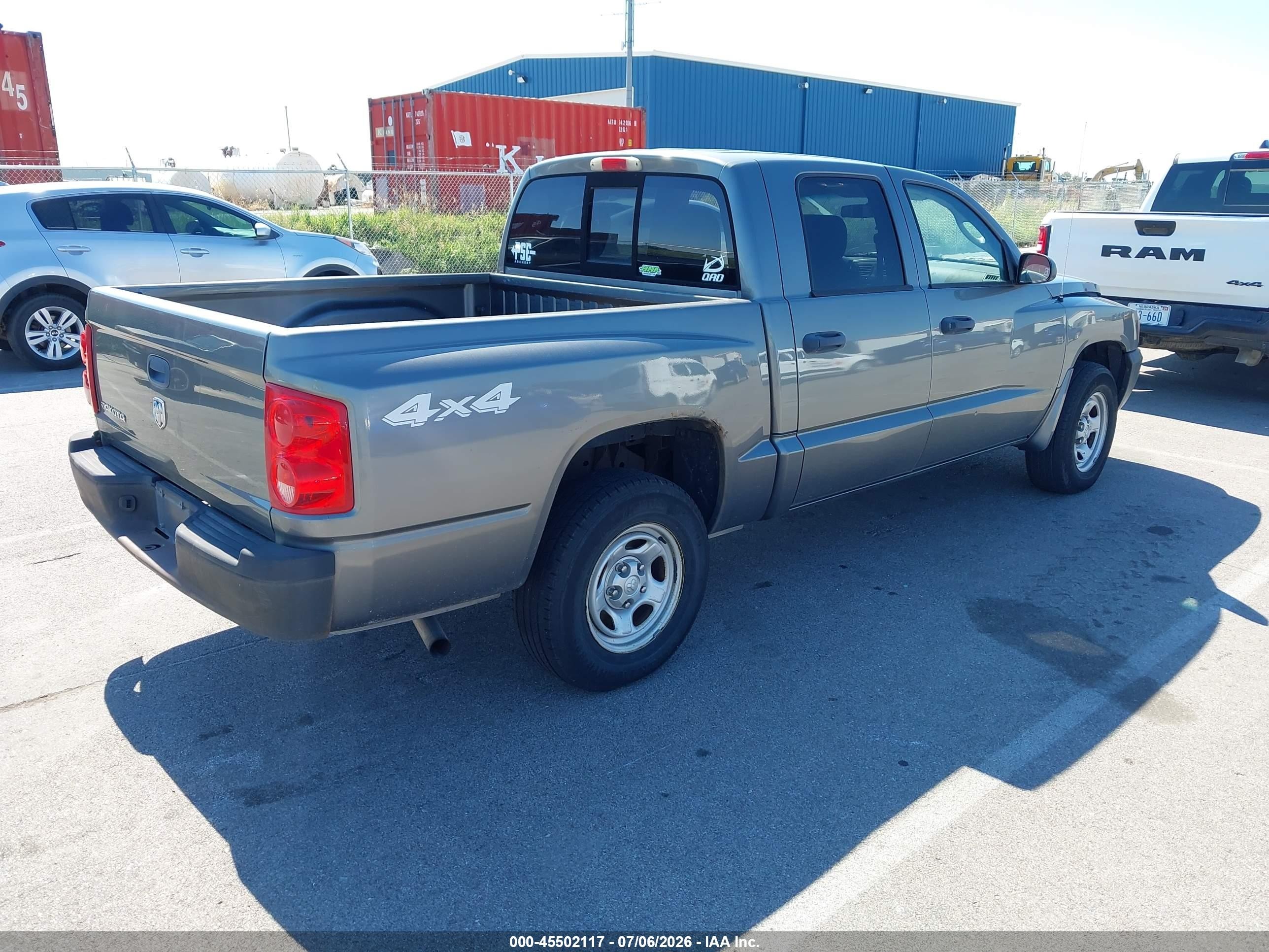2006 Dodge Dakota St Gray vin: 1D7HW28K46S518814