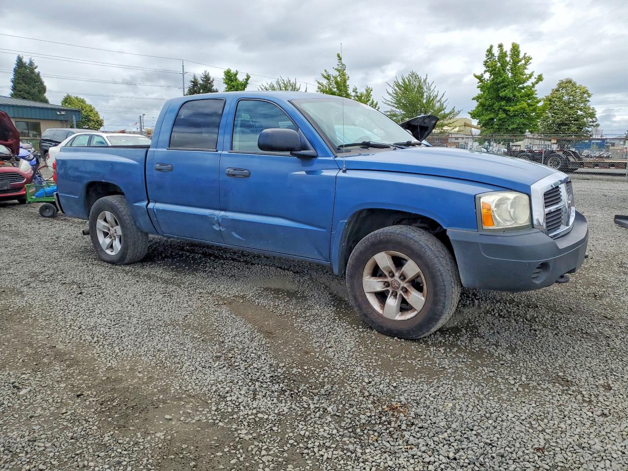 2006 Dodge Dakota Quad Синий vin: 1D7HW28K76S657190