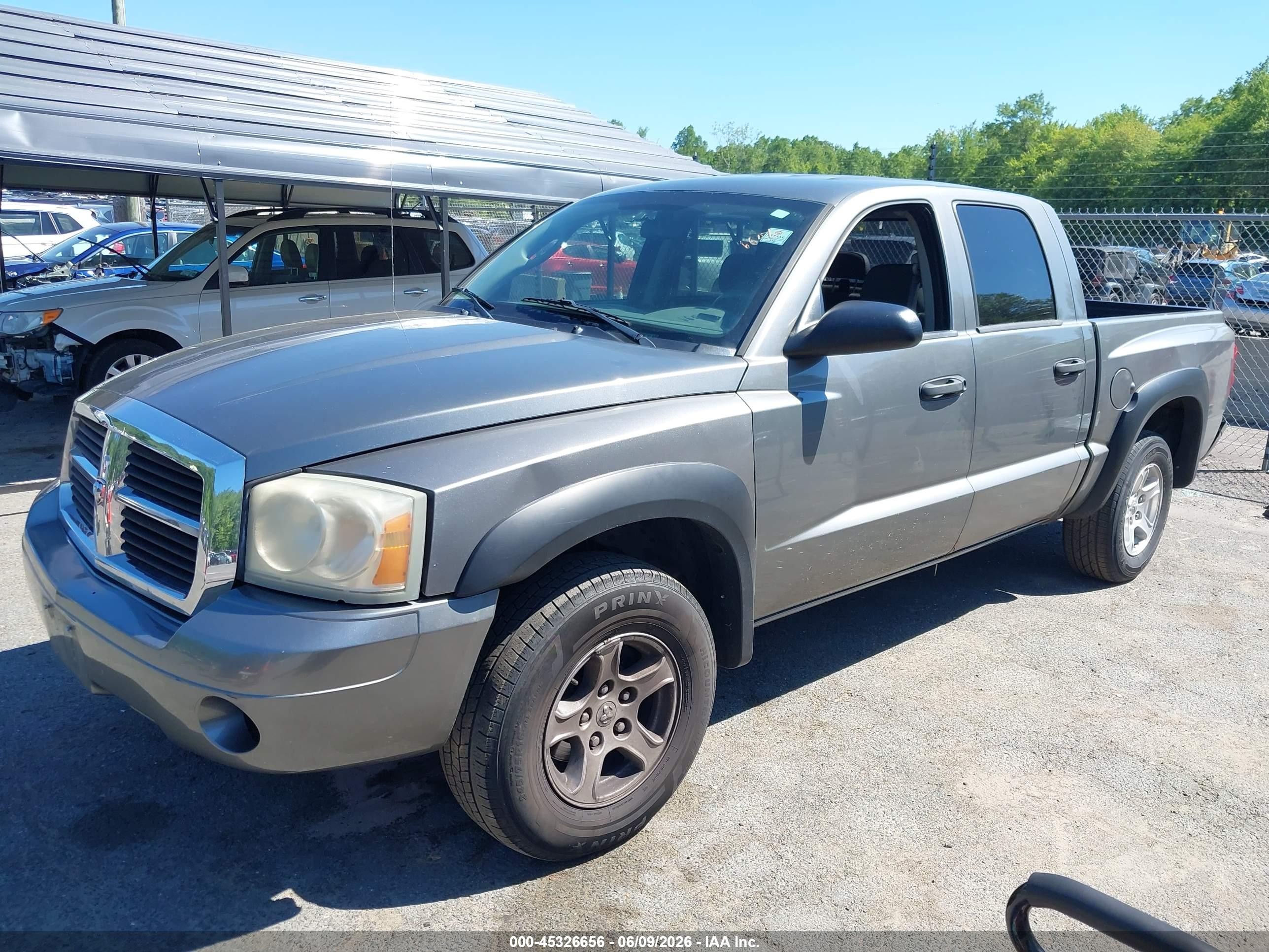 2007 Dodge Dakota St Gray vin: 1D7HW28K87S233731