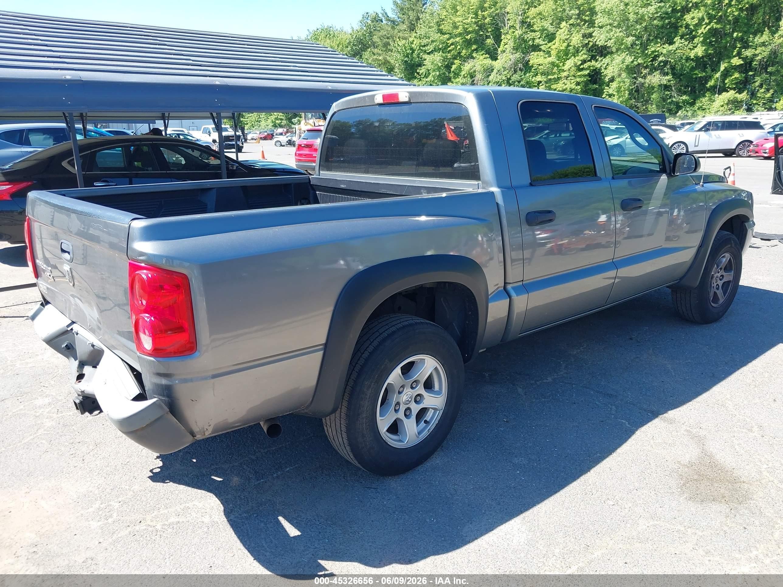 2007 Dodge Dakota St Gray vin: 1D7HW28K87S233731