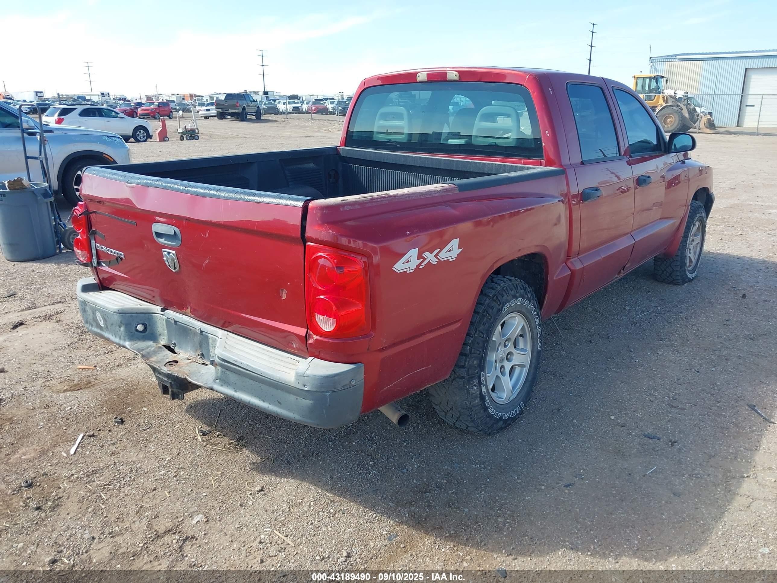 2006 Dodge Dakota St Red vin: 1D7HW28K96S536628