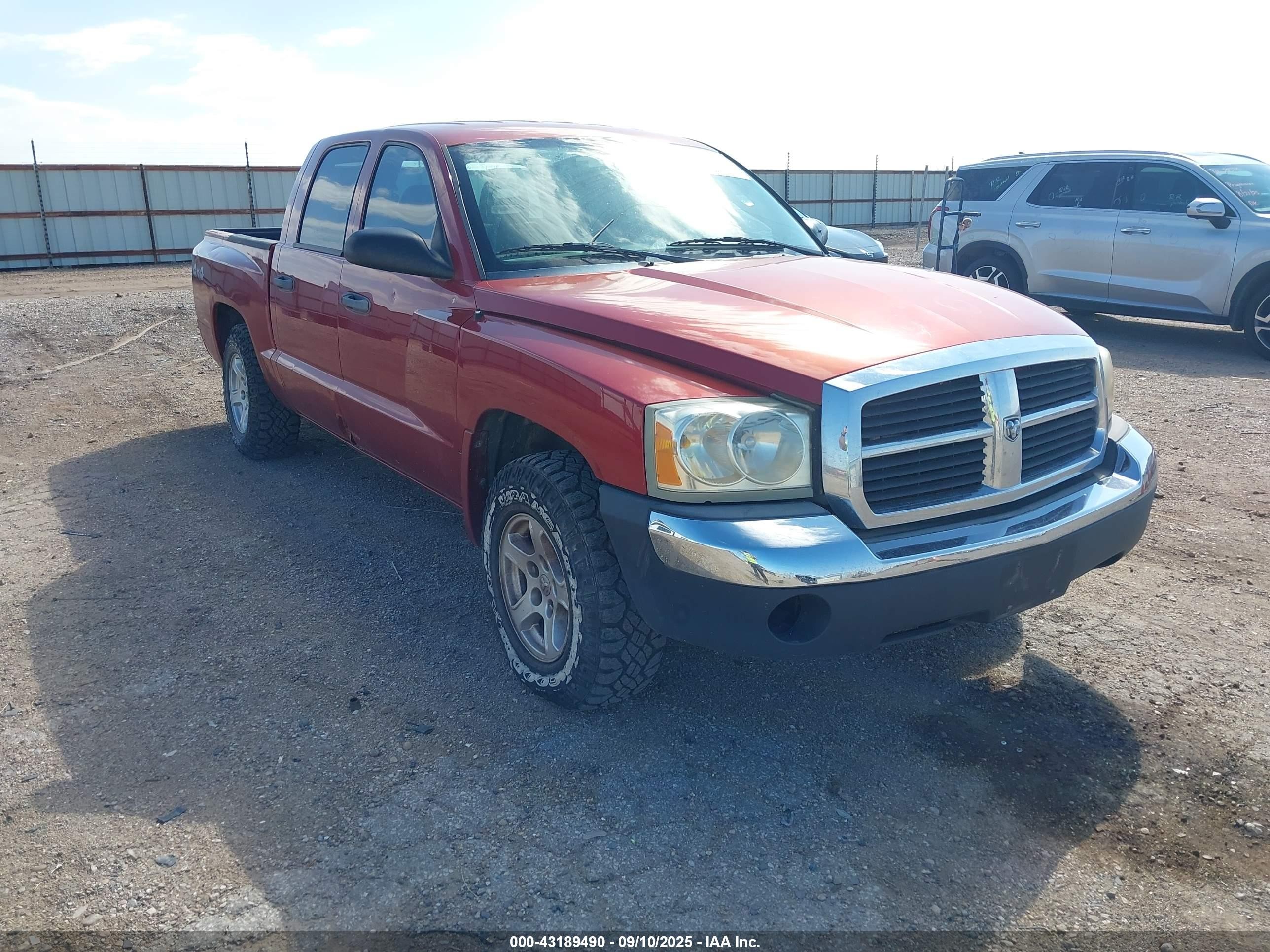 2006 Dodge Dakota St Red vin: 1D7HW28K96S536628