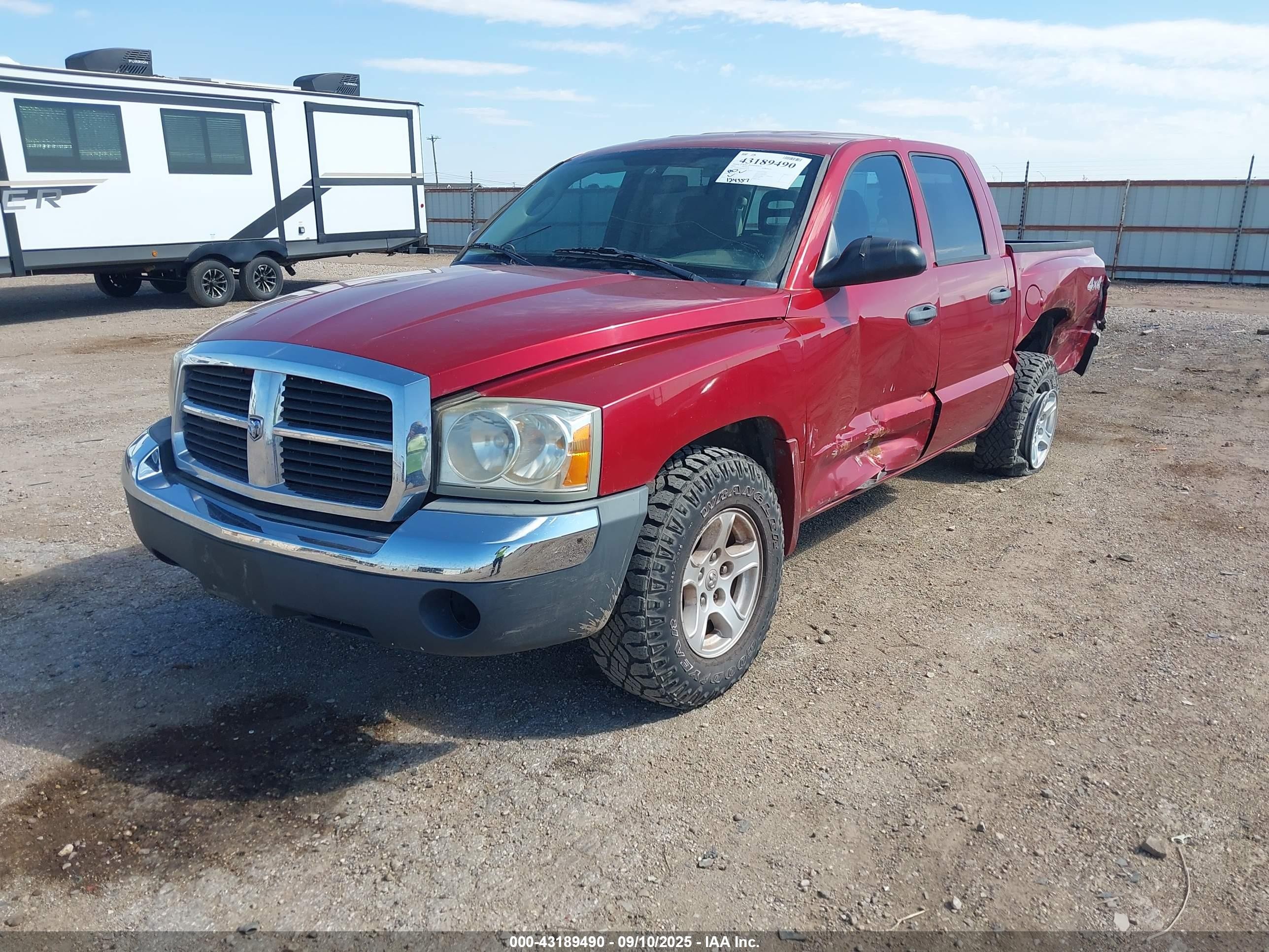 2006 Dodge Dakota St Red vin: 1D7HW28K96S536628